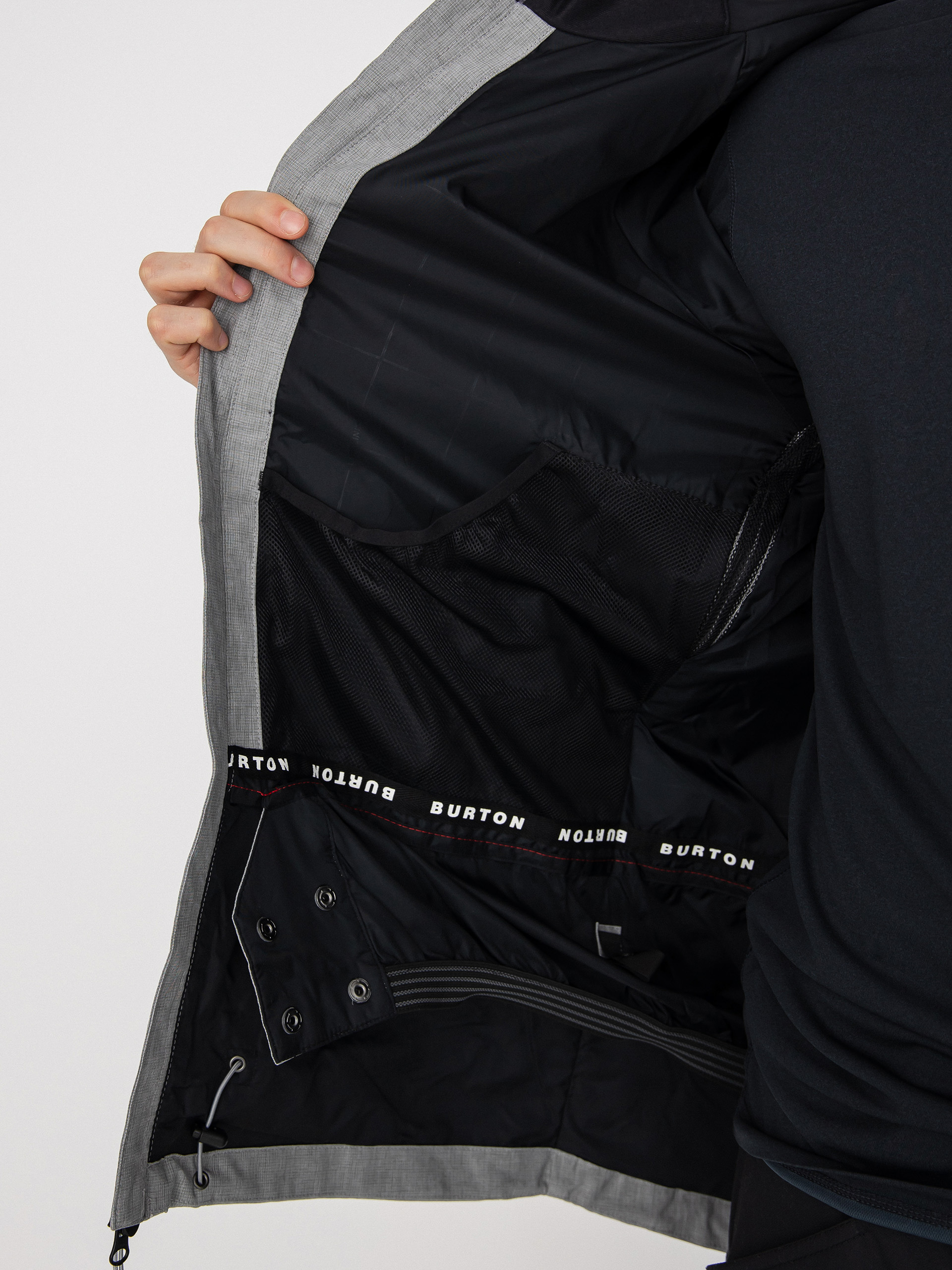 Mens Burton Lodgepole Snowboard jacket (sharkskin)