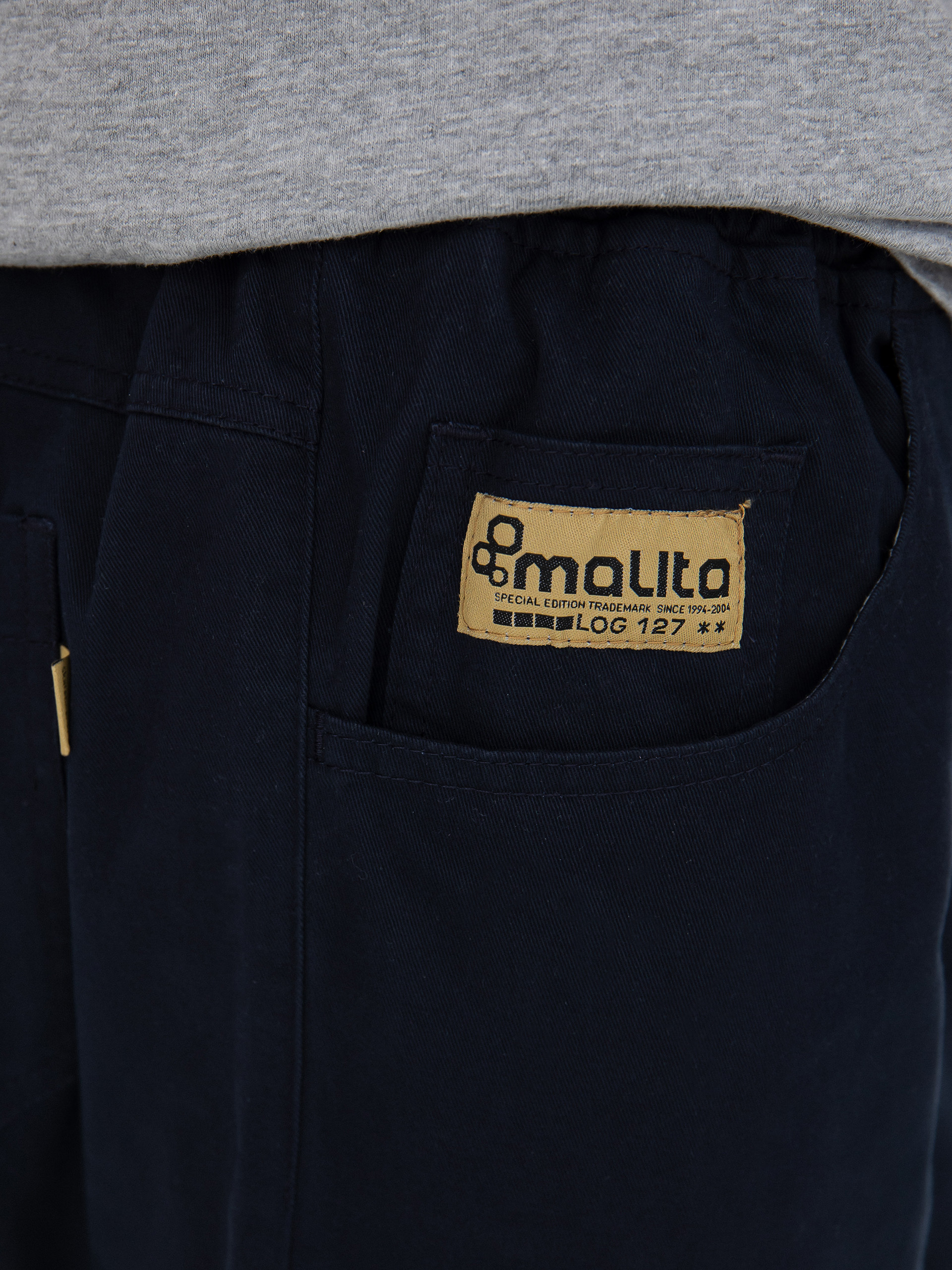 Malita Chino Log Sl Hose (elastic navy)
