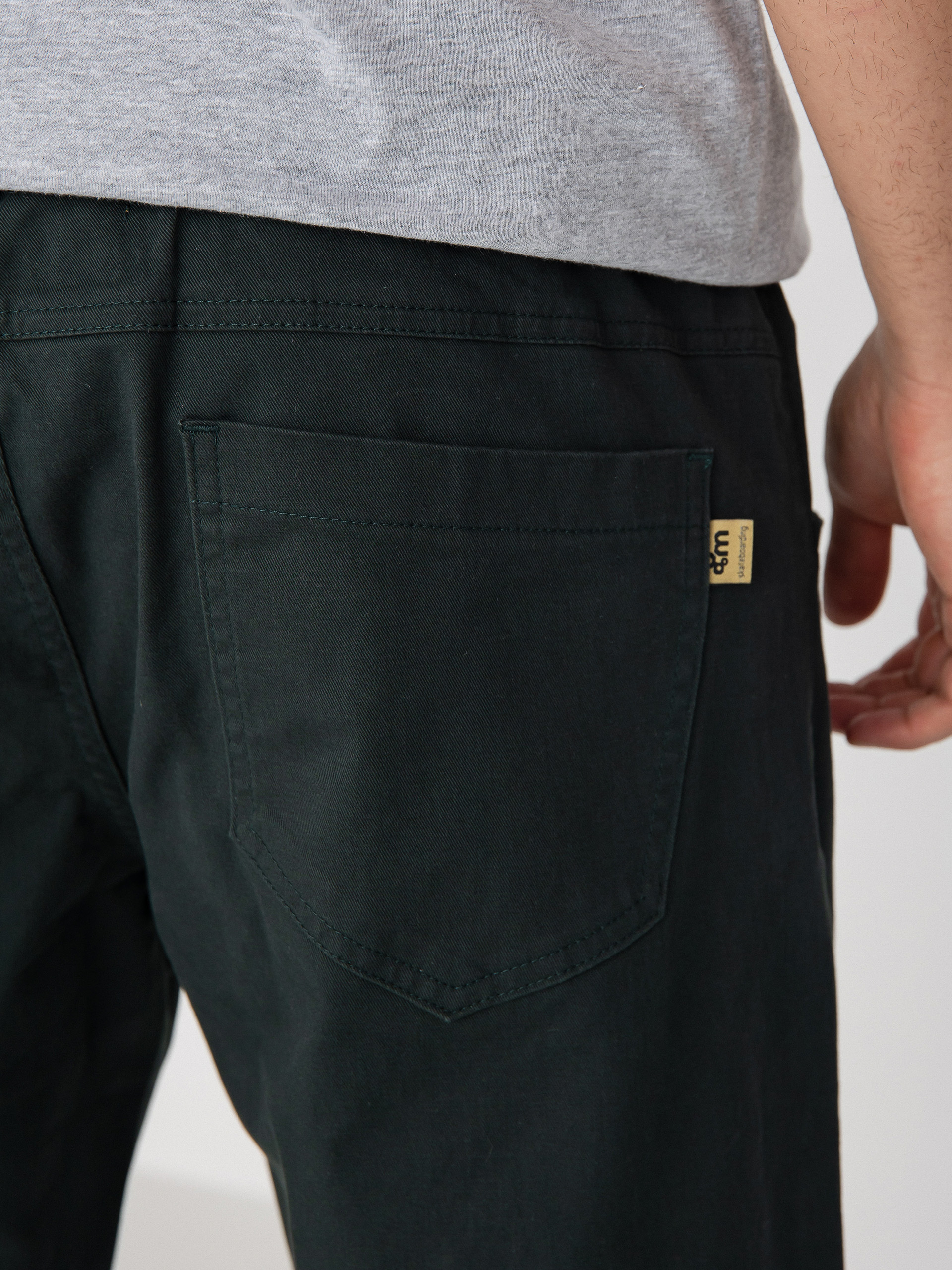Malita Chino Log Sl Pants (elastic green)