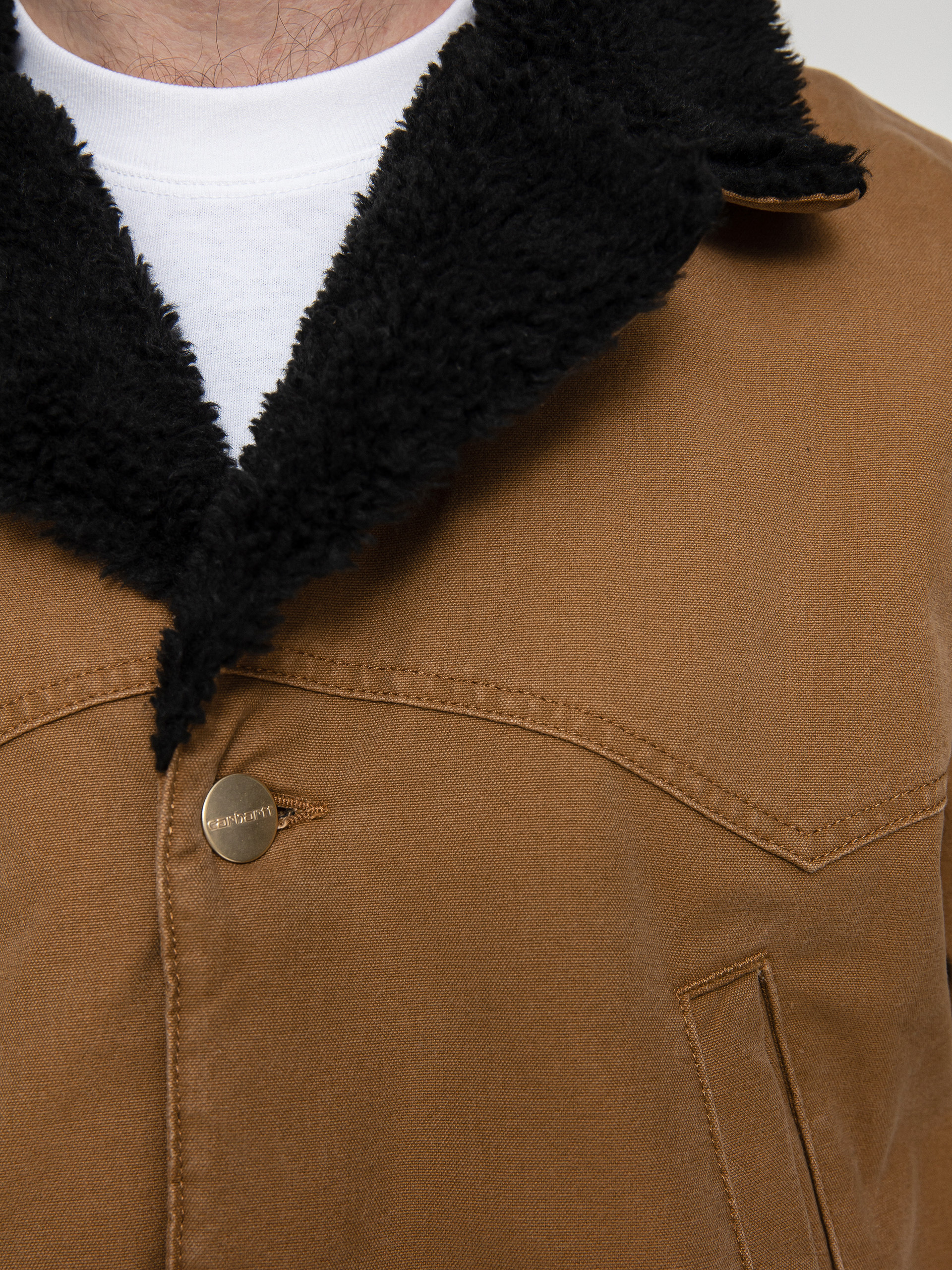 Carhartt WIP Newman Coat Jacket - brown (hamilton brown)