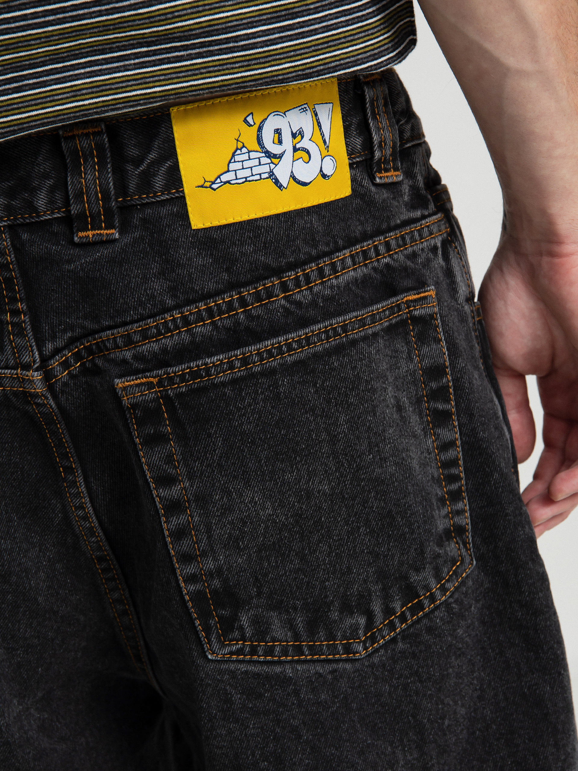 Polar Skate 93 Denim Hose (washed black)