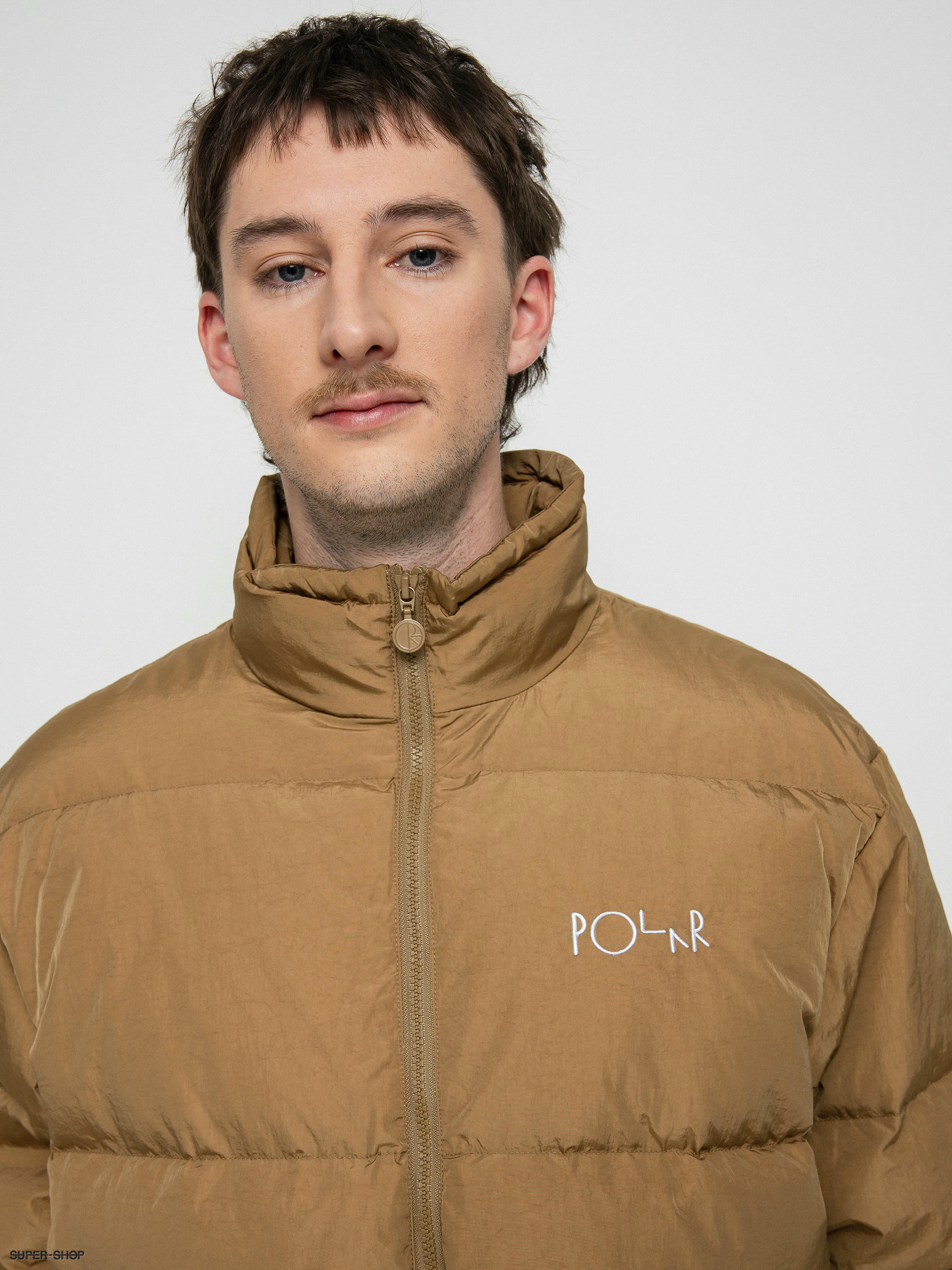 Polar Skate Pocket Puffer Jacket (antique gold)