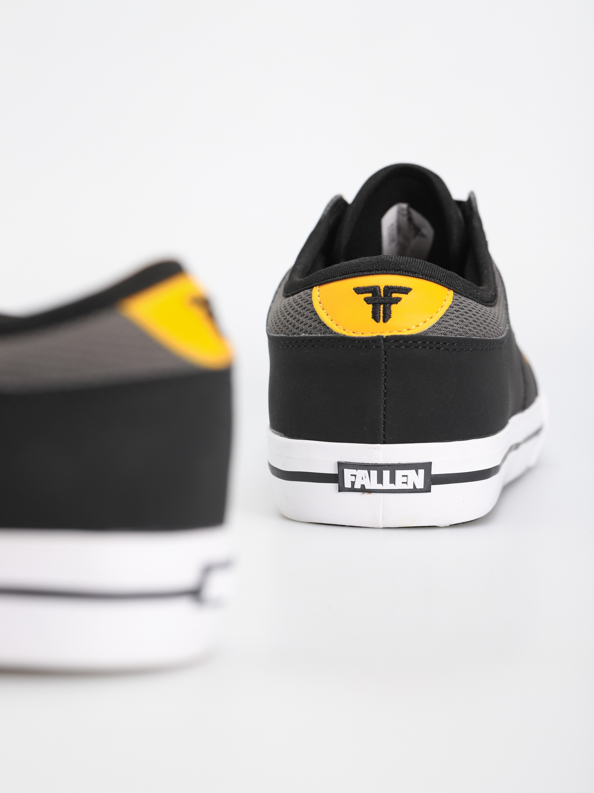 Fallen Ripper Shoes (black/gray/yellow vegan chris cole)