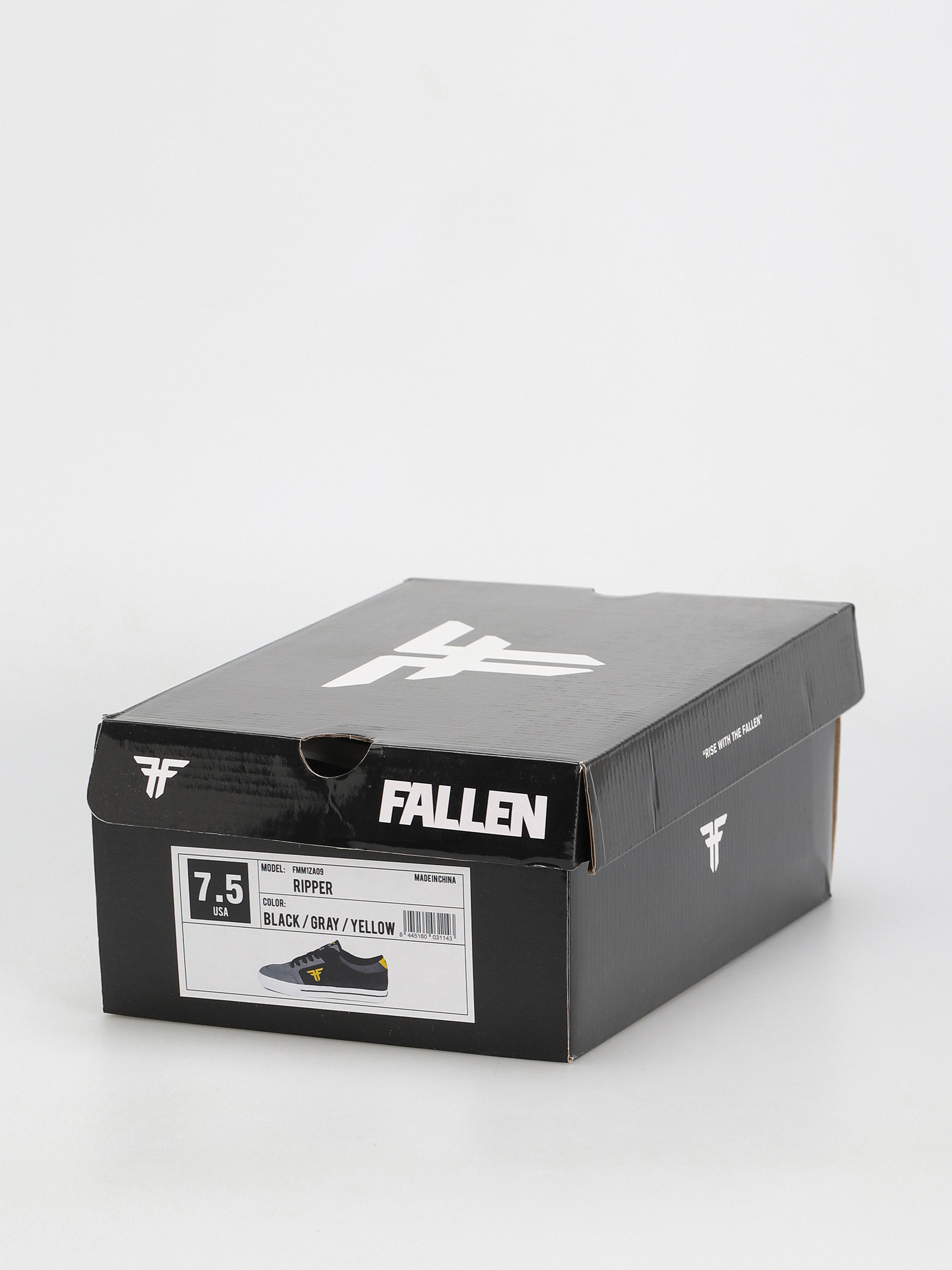 Fallen Ripper Shoes (black/gray/yellow vegan chris cole)