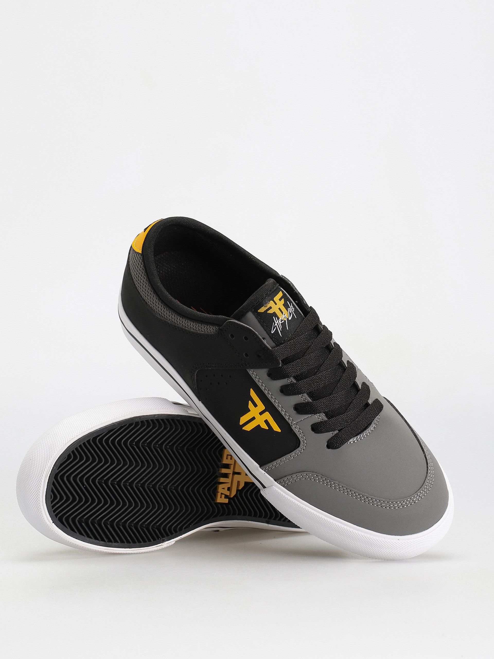 Fallen Ripper Shoes (black/gray/yellow vegan chris cole)