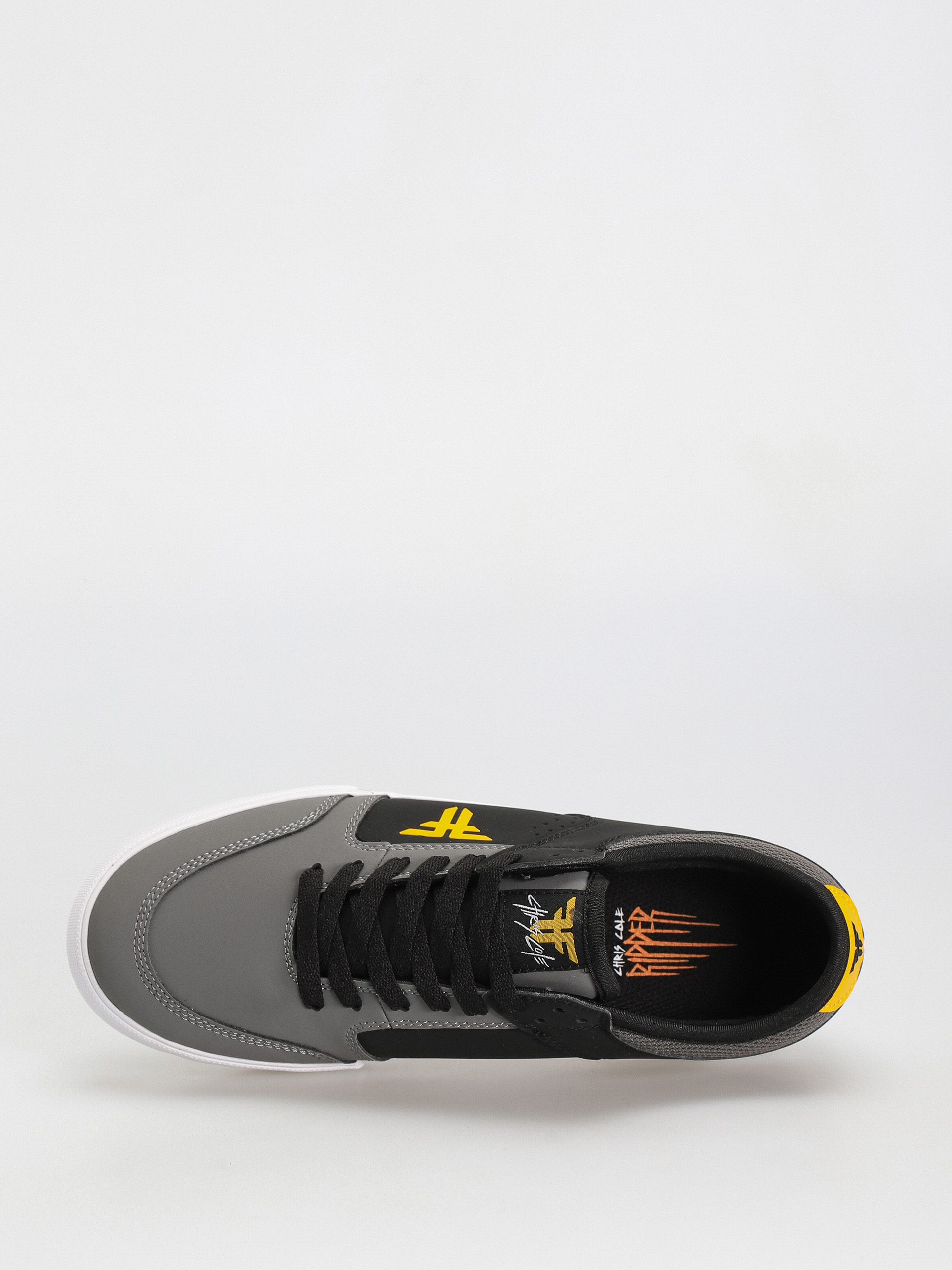 Fallen Ripper Shoes (black/gray/yellow vegan chris cole)