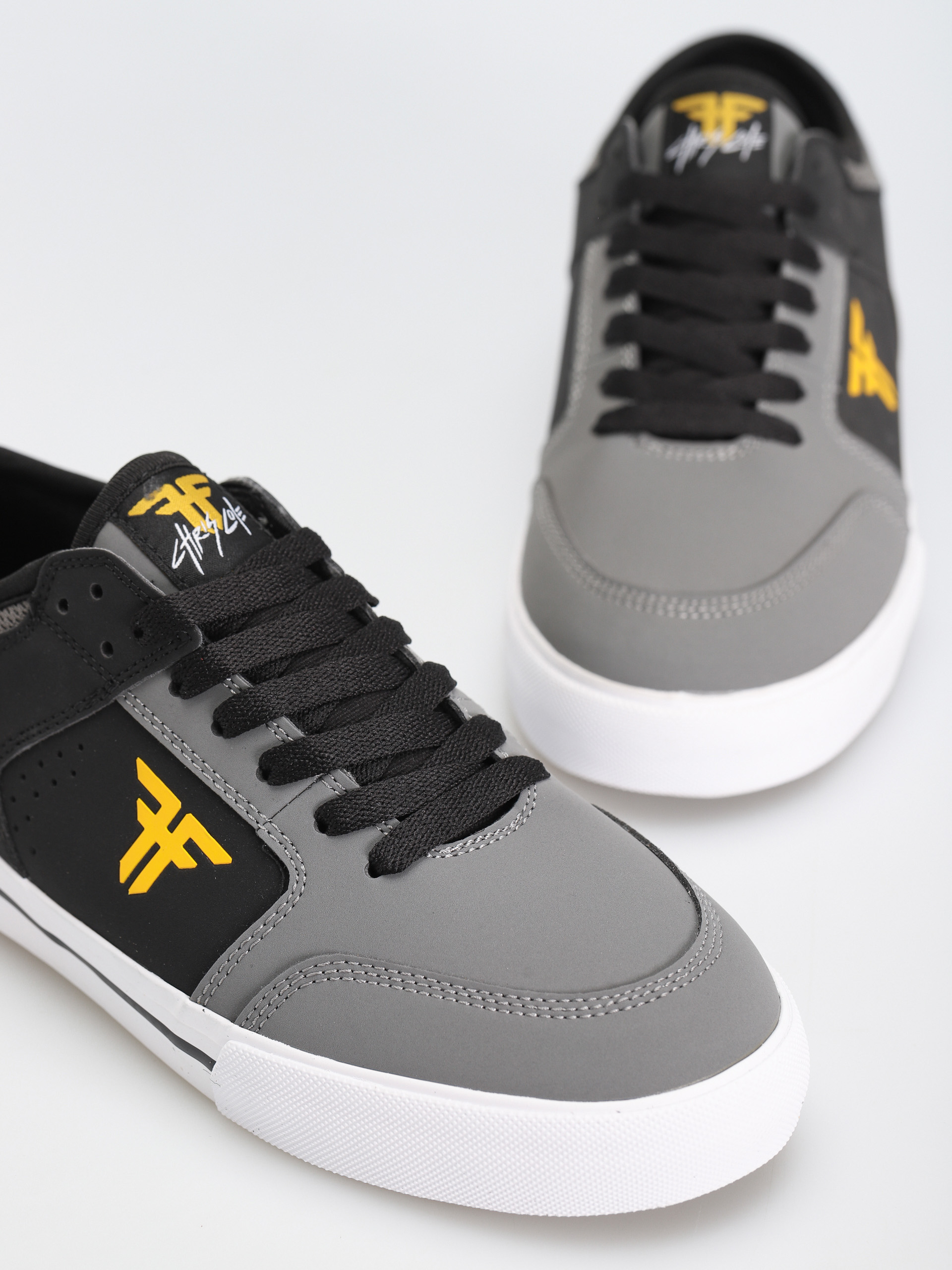 Fallen Ripper Shoes (black/gray/yellow vegan chris cole)