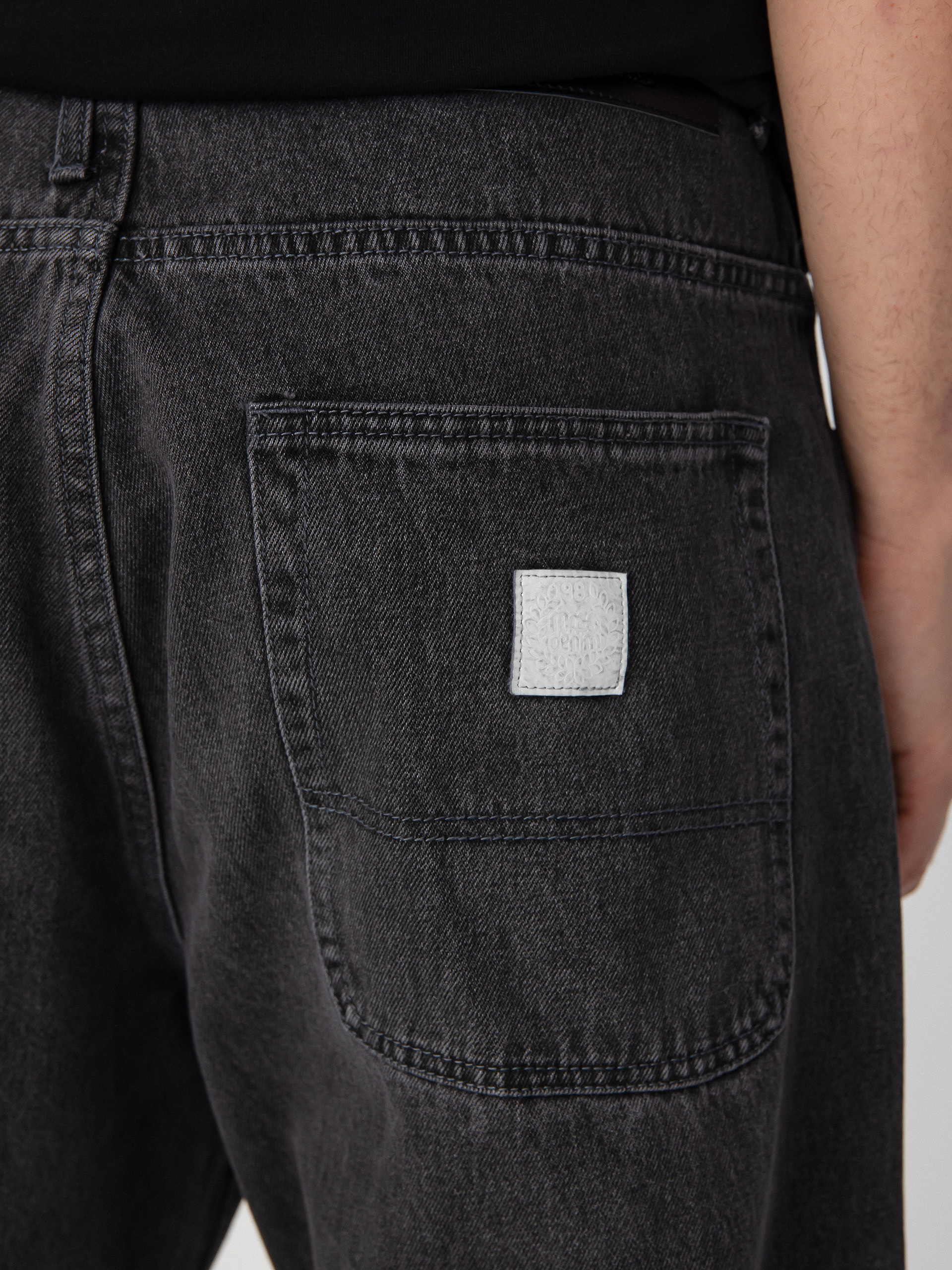 MassDnm Craft Jeans Baggy Fit Pants (black washed)