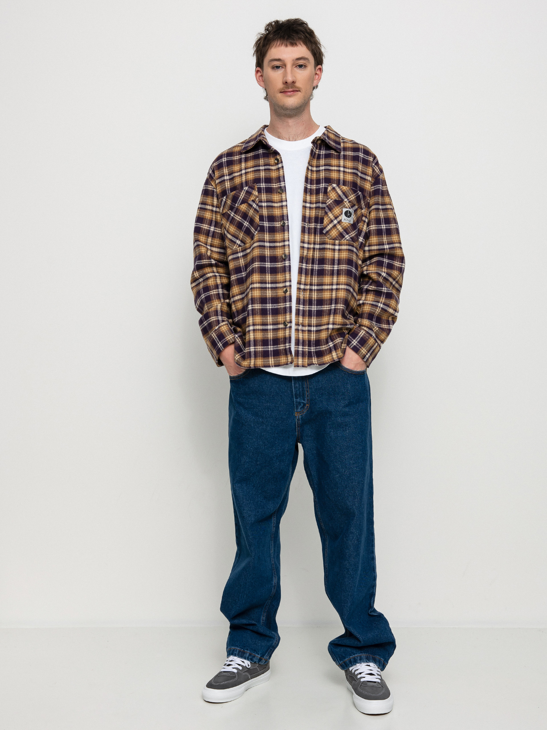 Polar Skate Flannel Shirt (plum)