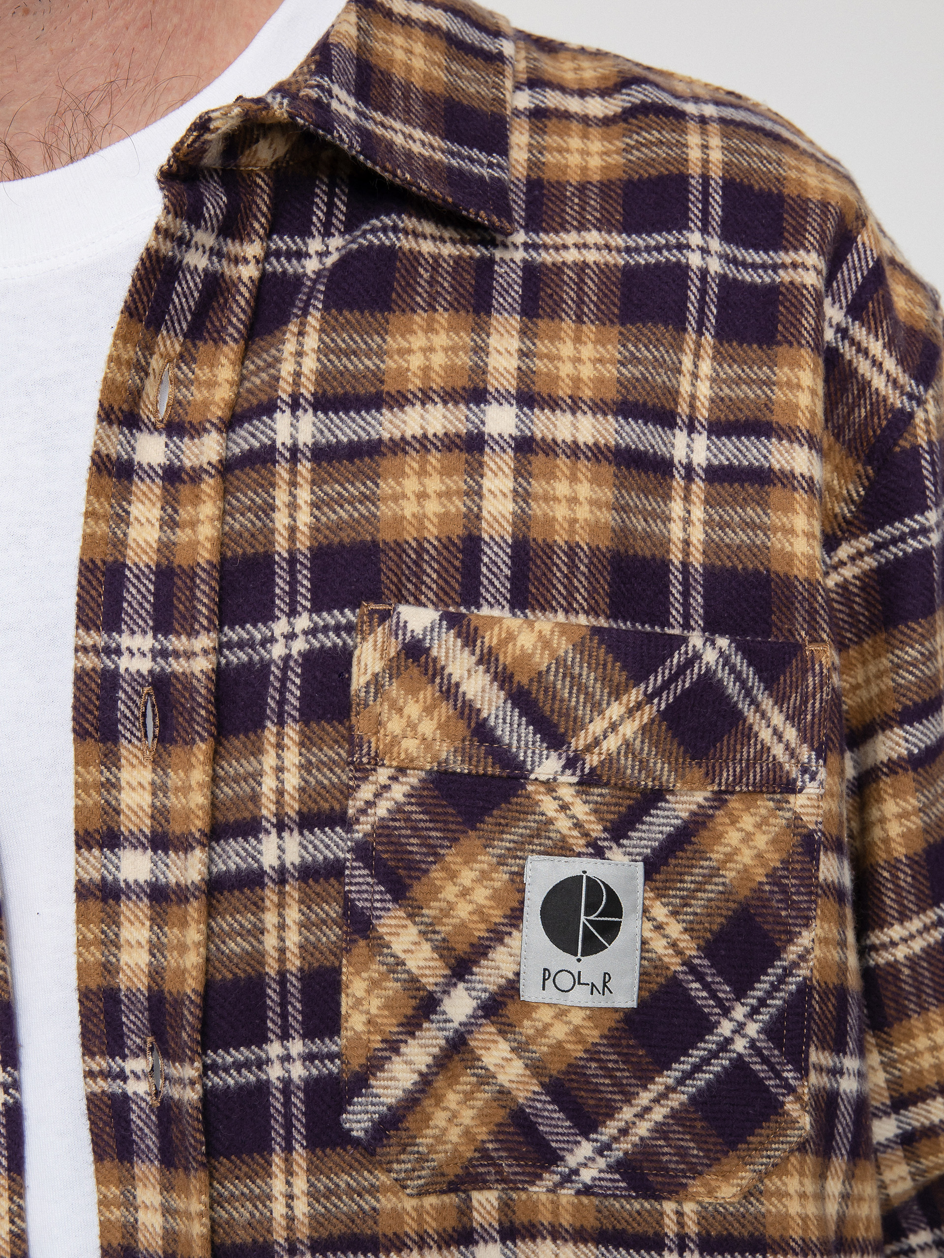Polar Skate Flannel Shirt (plum)