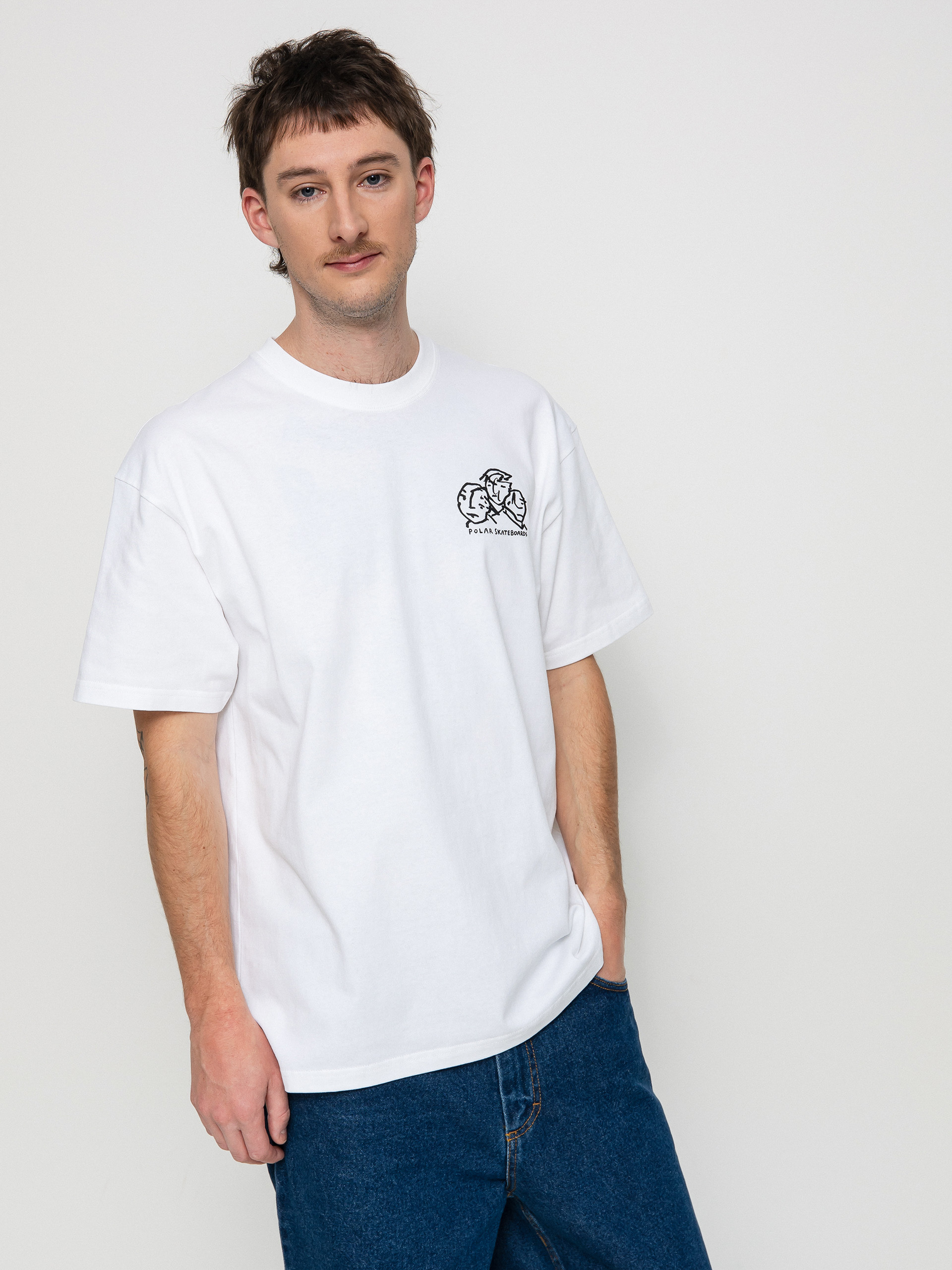 Polar Skate Lunch Doodle T-shirt (white)