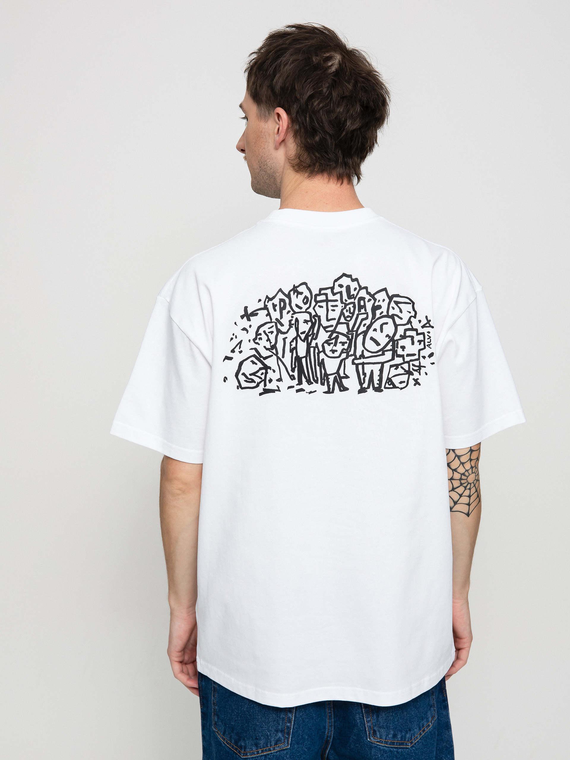 Polar Skate Lunch Doodle T-shirt (white)