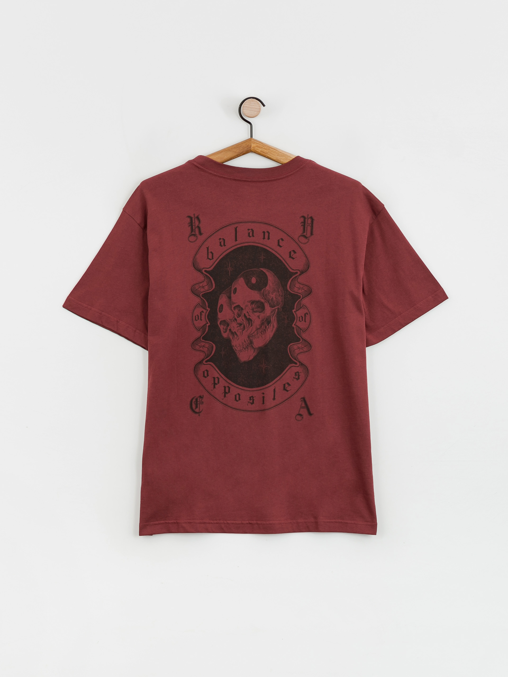 RVCA Cosmic Crew T-shirt (oxblood red)