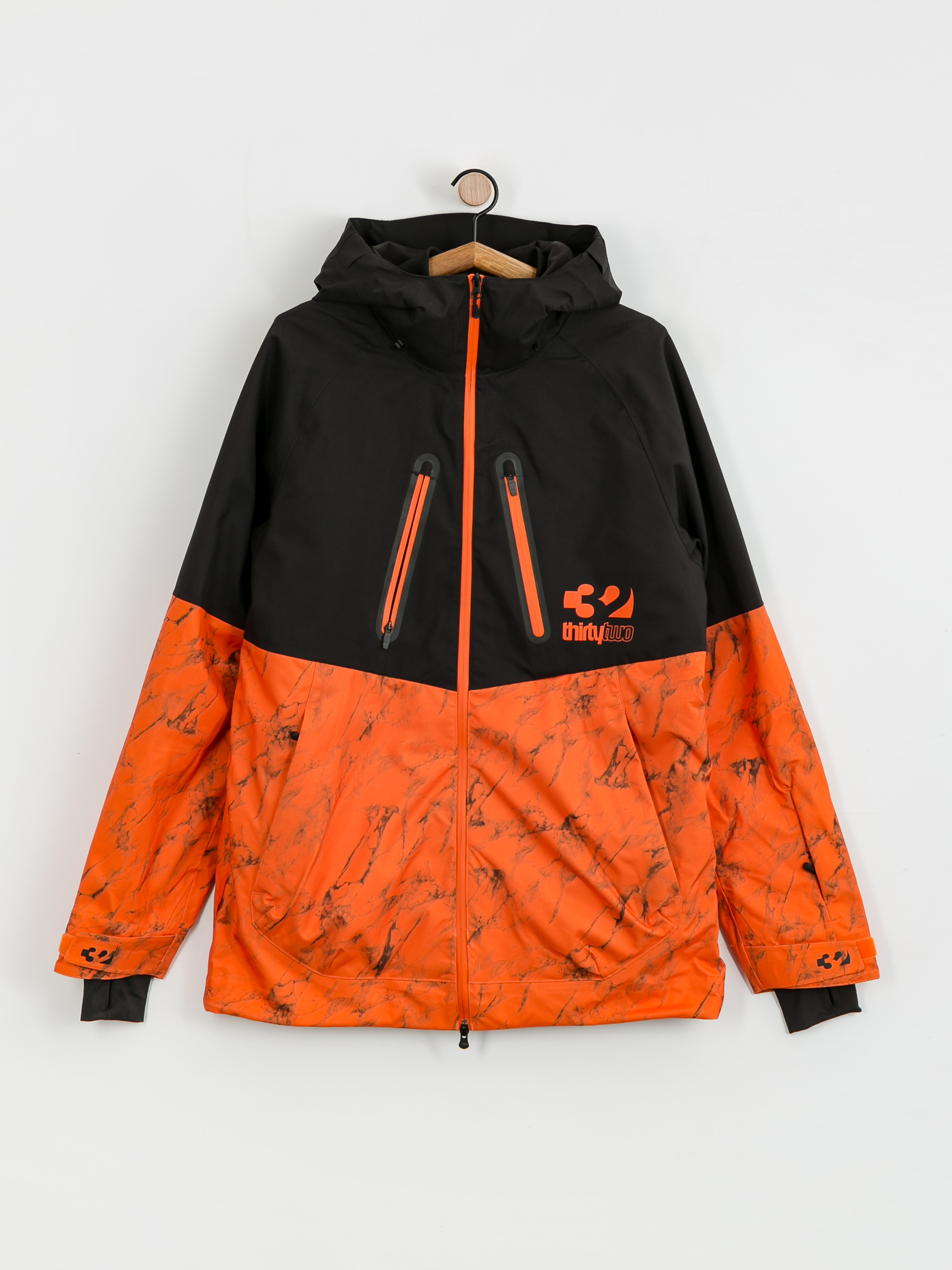 Mens ThirtyTwo Tm 3 Snowboard jacket (black/orange)