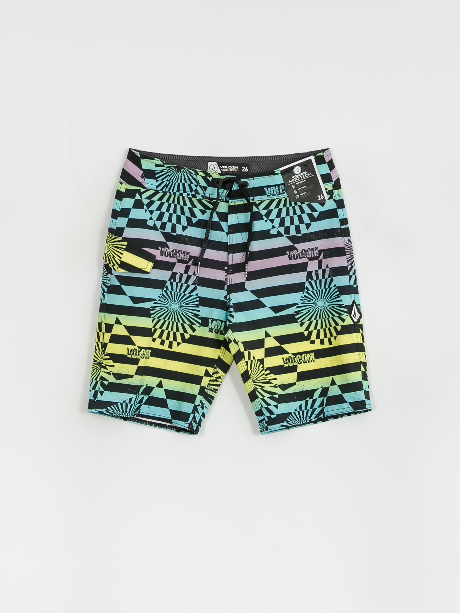 Volcom Mod Stone Stripe JR Boardshorts (antigua sand)
