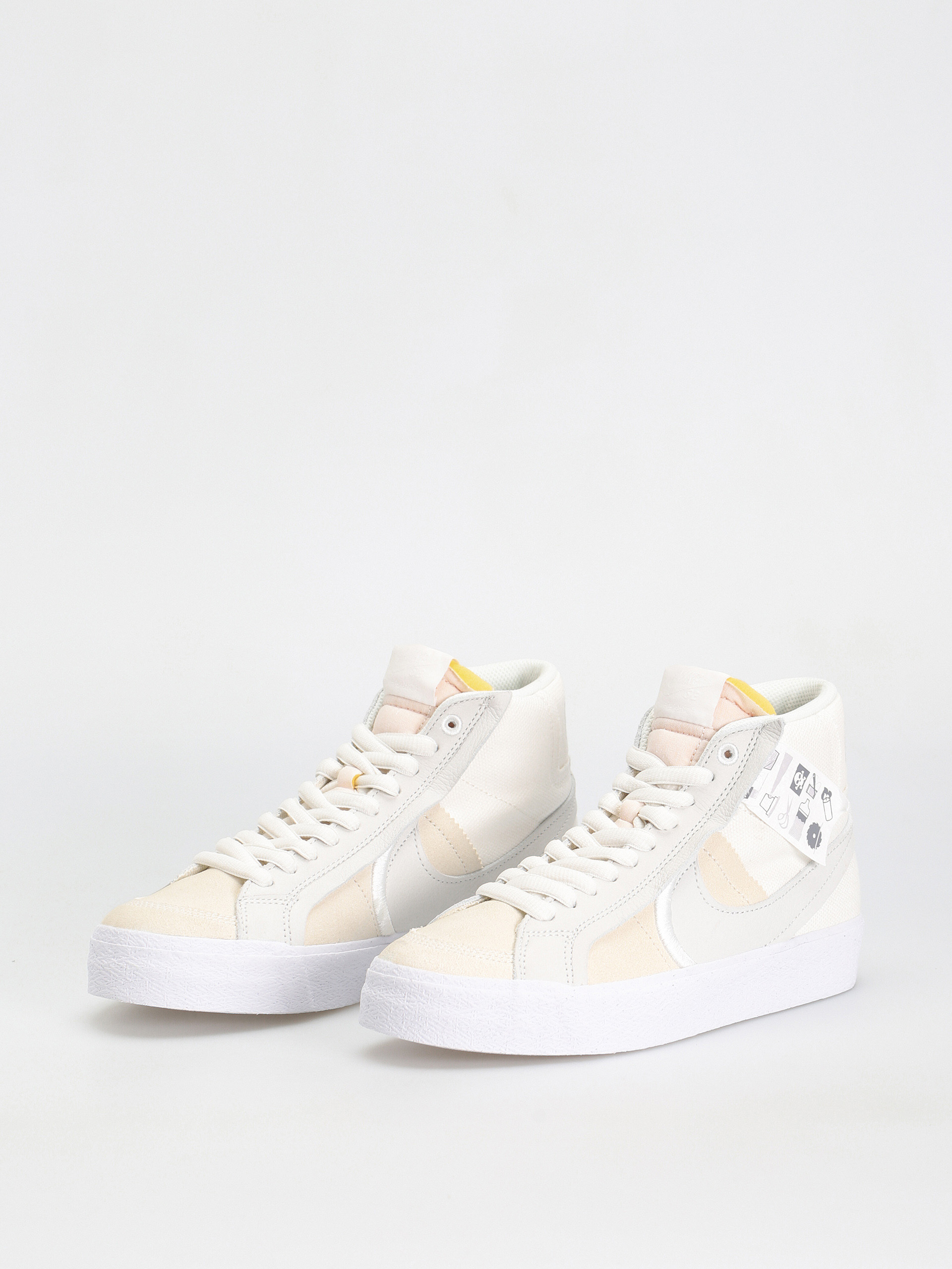 Nike SB Zoom Blazer Mid Prm Schuhe (summit white/summit white)