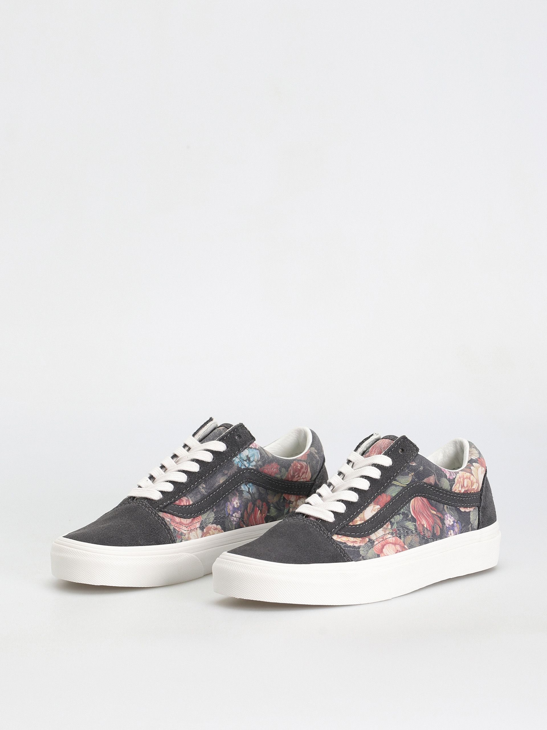 Vans Old Skool Shoes (moody floral grey/white)