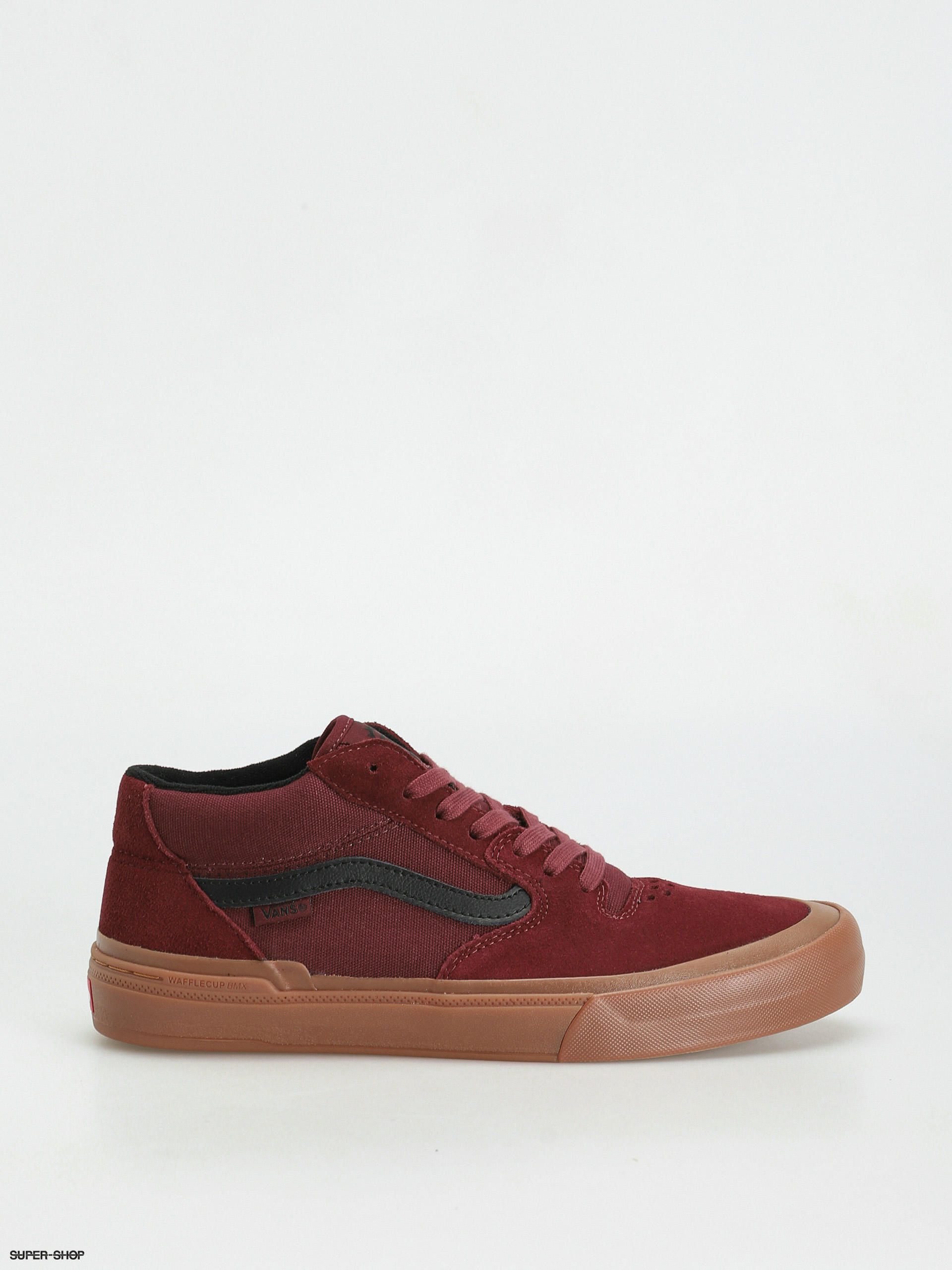 red vans with brown bottom