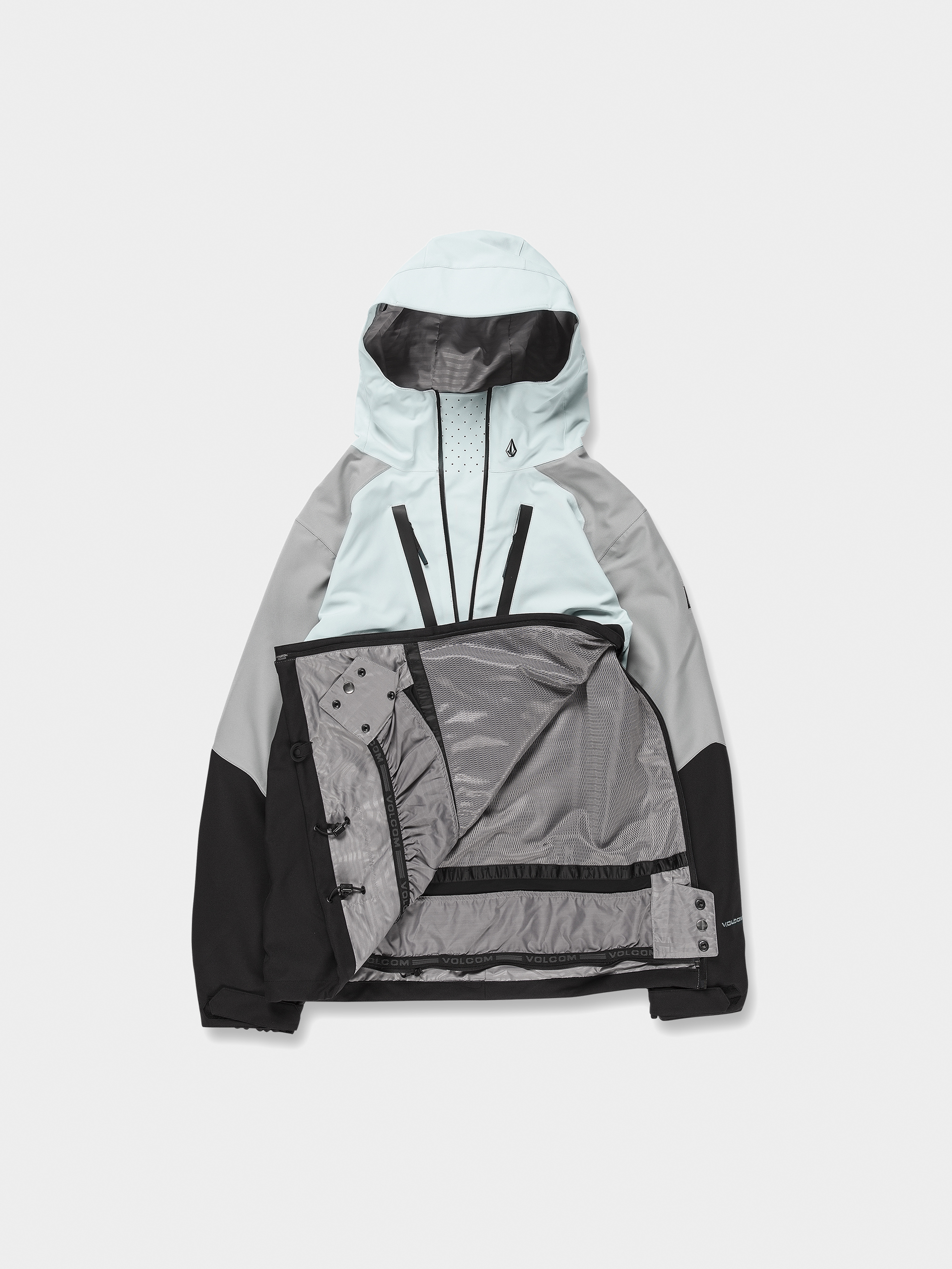 Mens Volcom Brighton Pullover Snowboard jacket (sky)