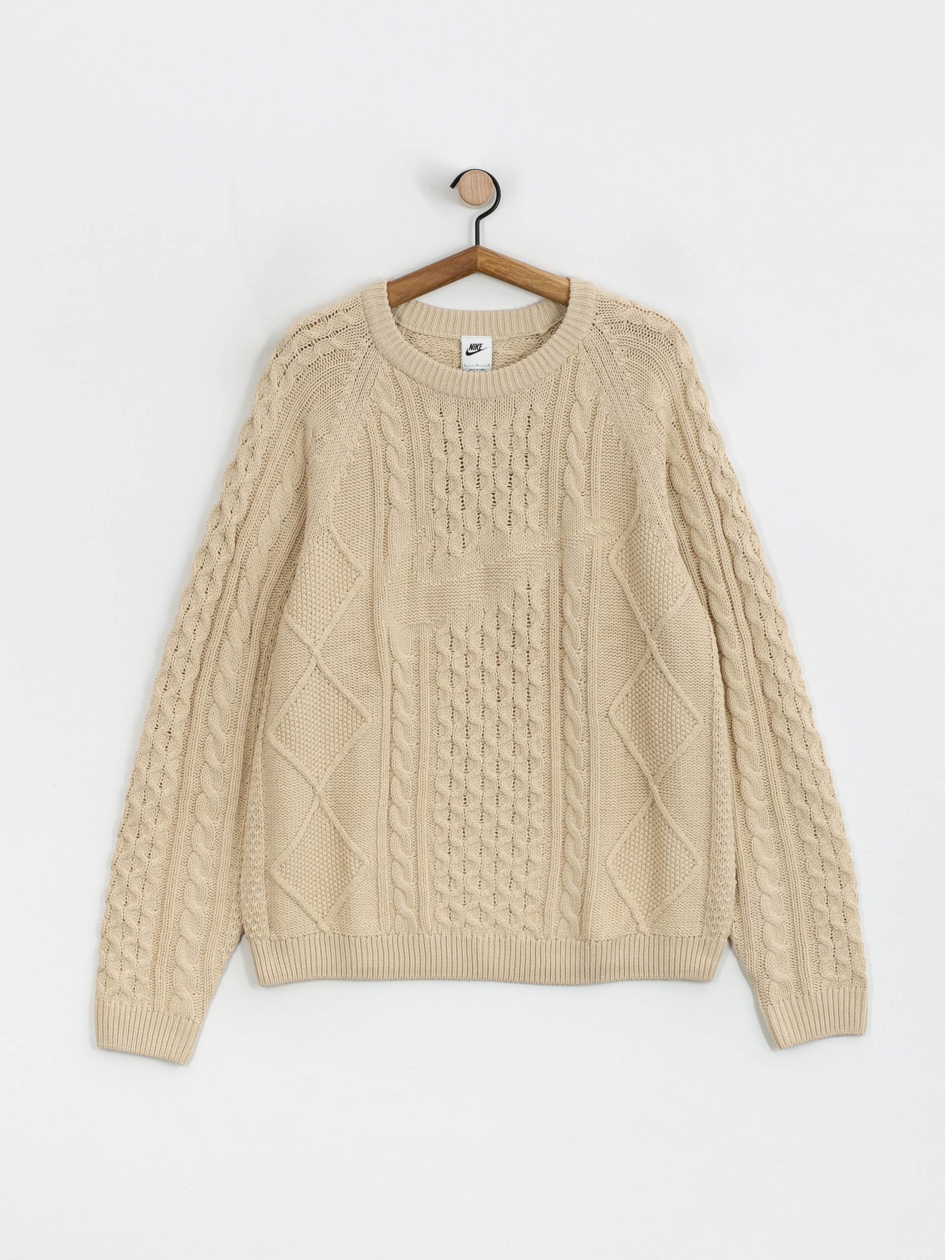 Nike SB Cable Knit Sweater - beige (rattan)