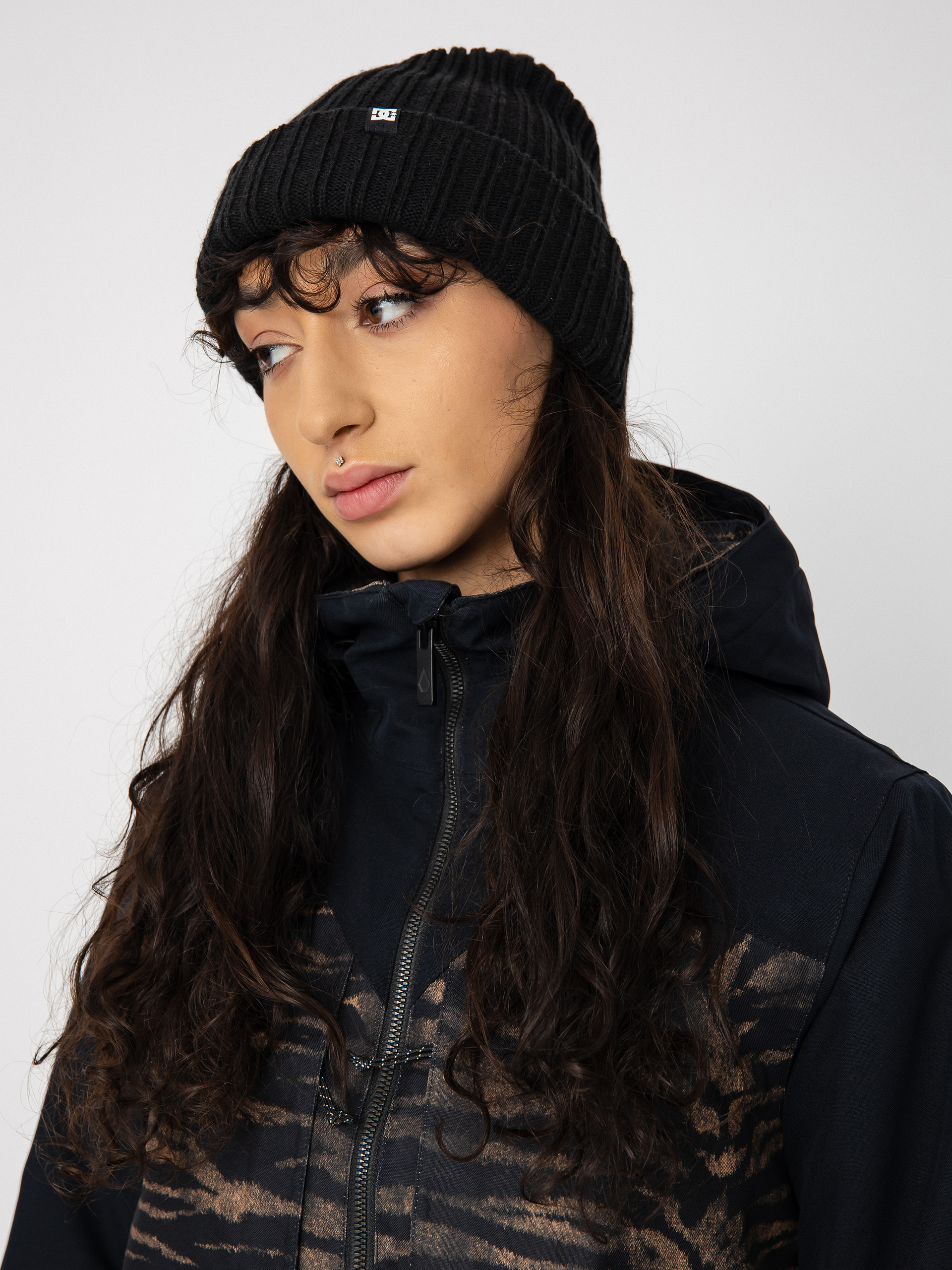 Damen Volcom Shelter 3D Stretch Snowboardjacke (tiger print)