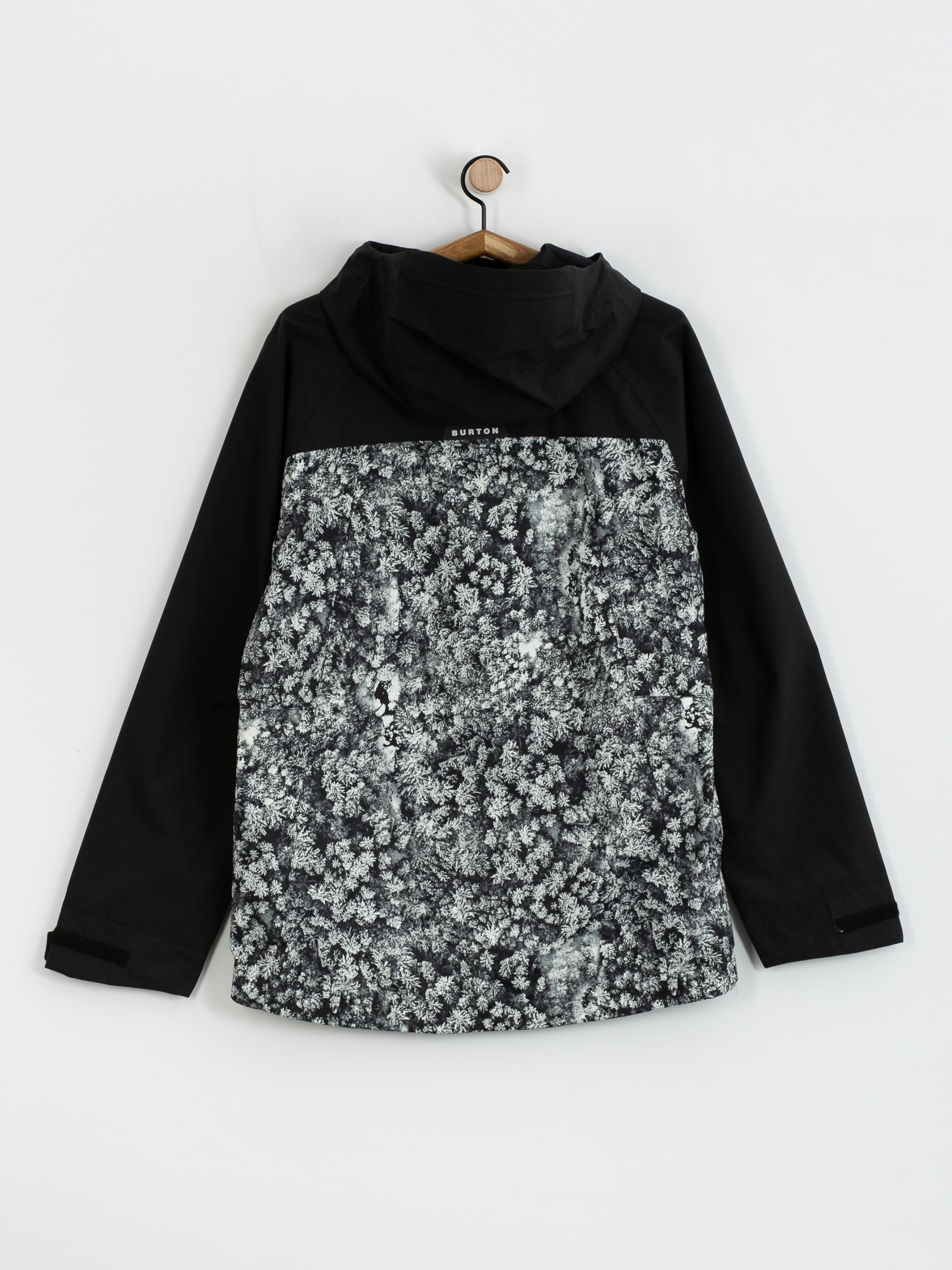Mens Burton Lodgepole Snowboard jacket (true black/aerial pines)