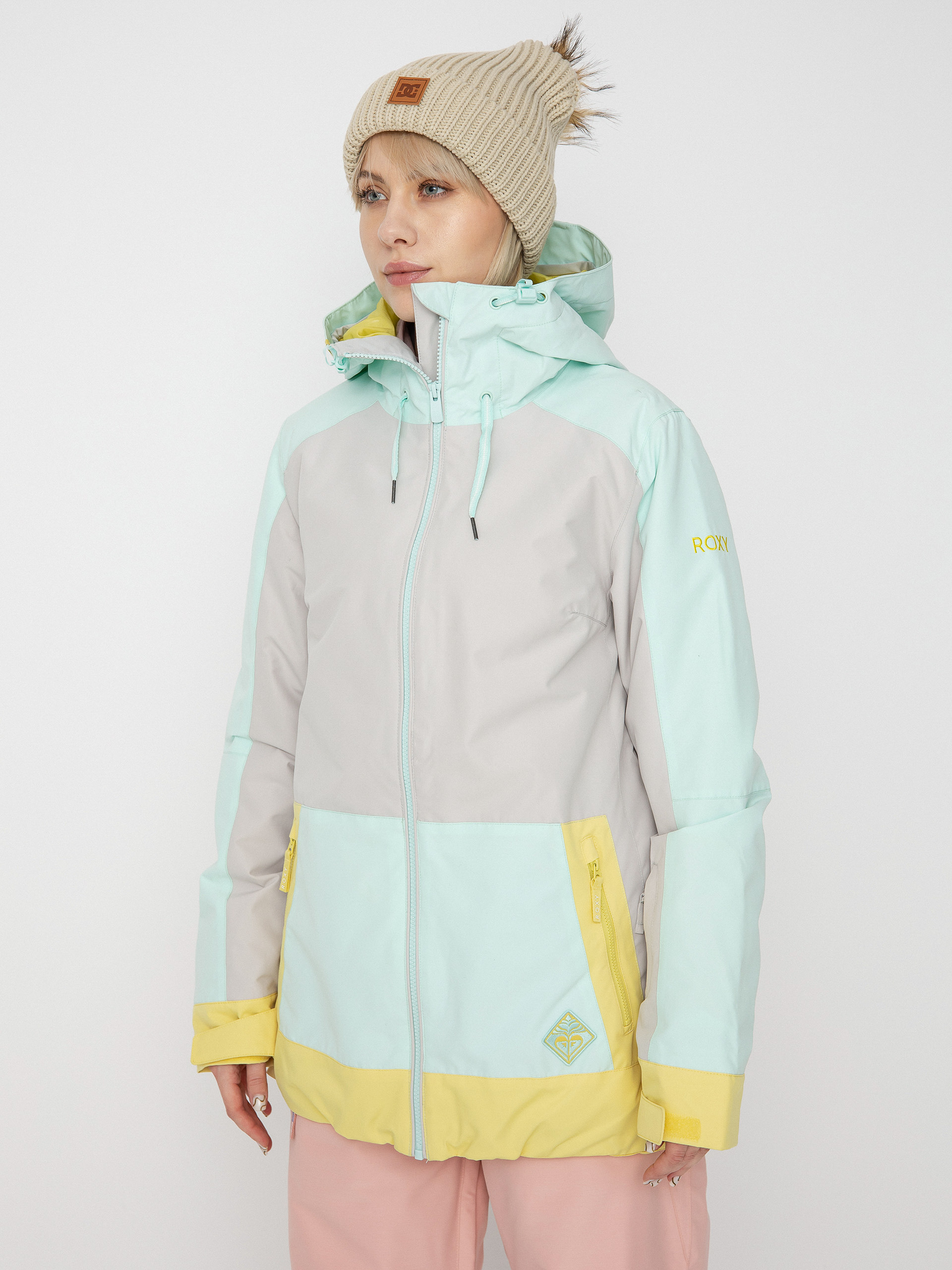 Damen Roxy Ravine Hoodie Snowboardjacke (gray violet)