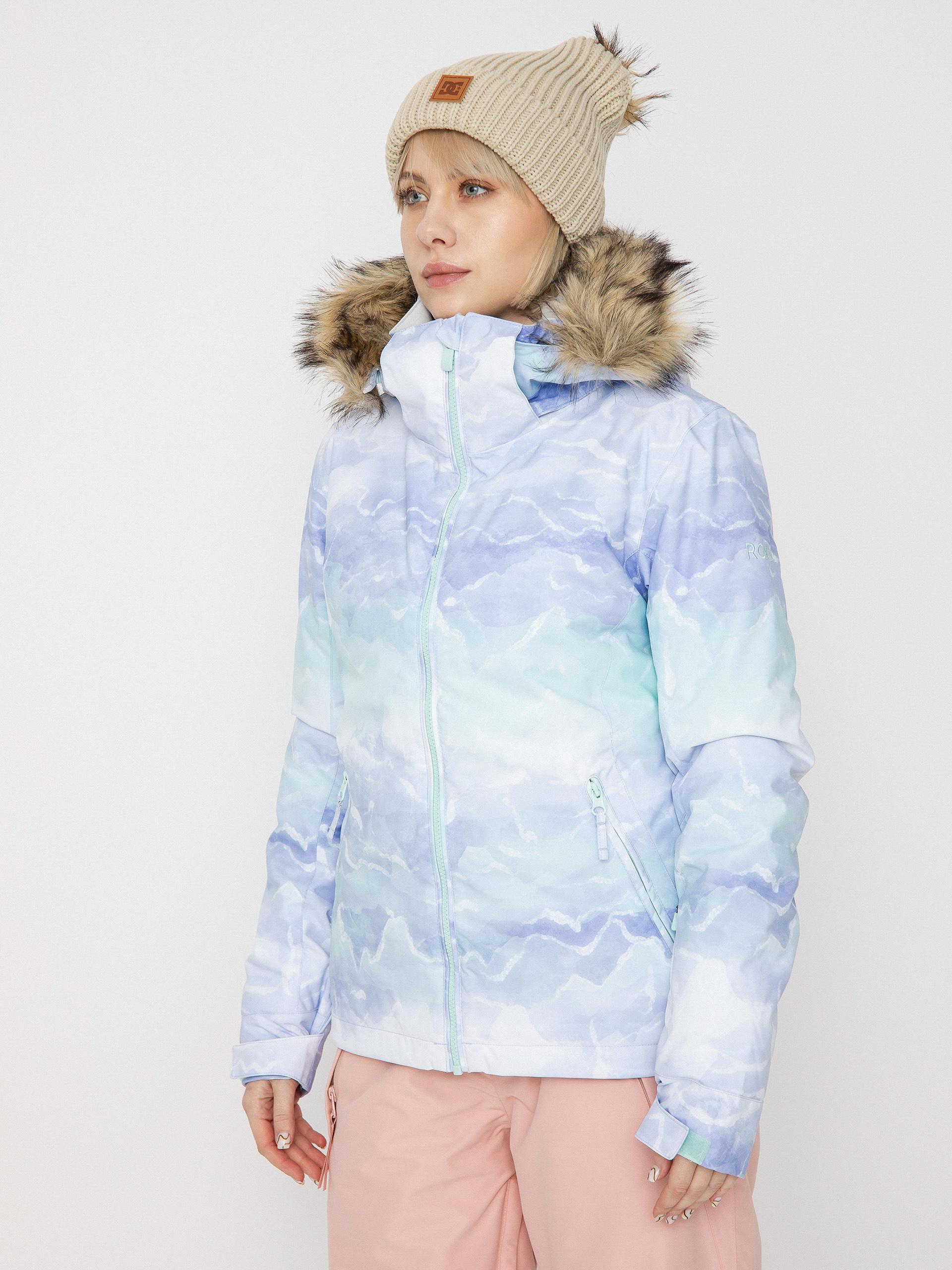 Womens Roxy Jet Ski Se Snowboard jacket (fair aqua seous)