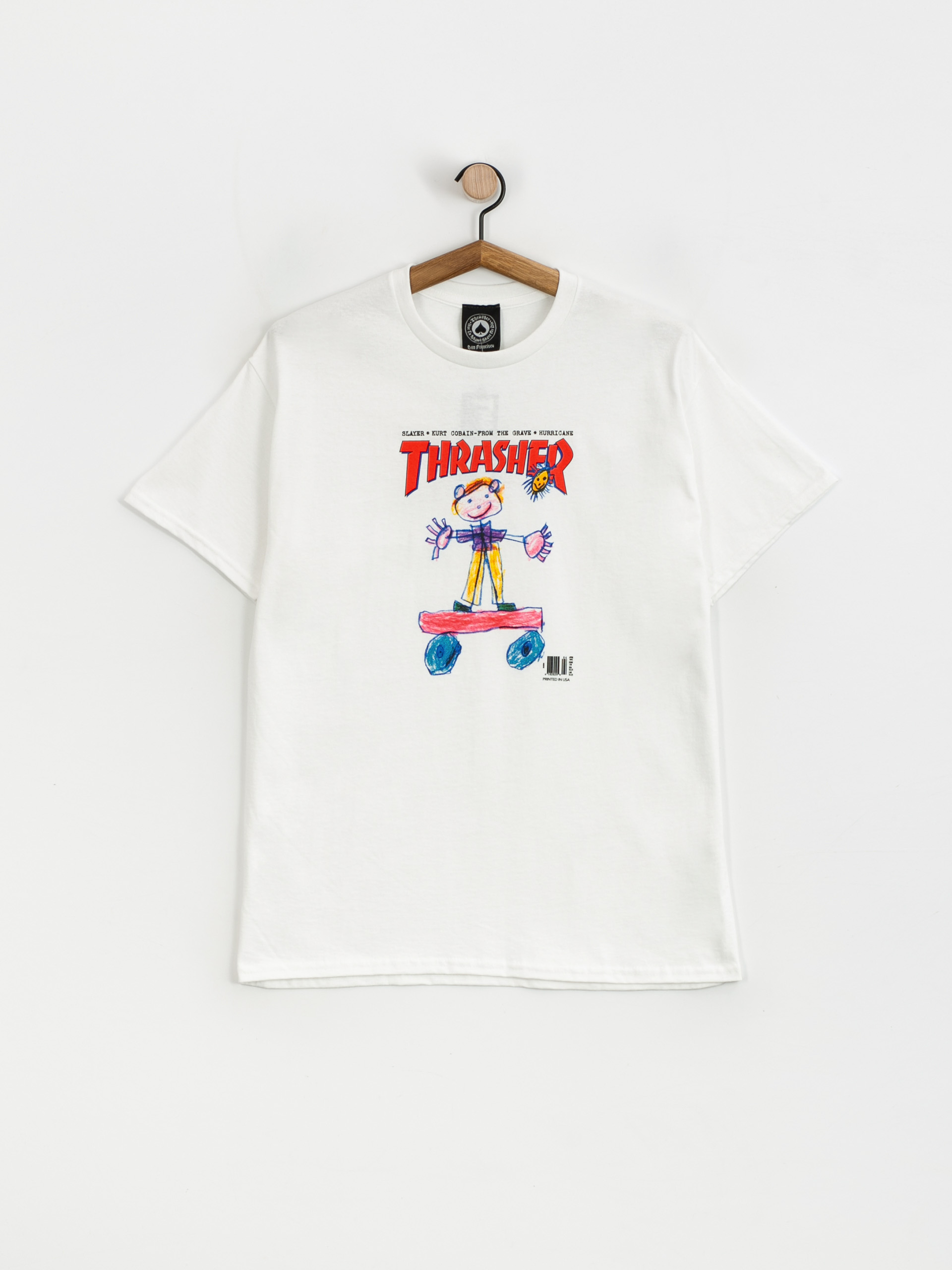 Thrasher Kid Cover T-shirt (white)