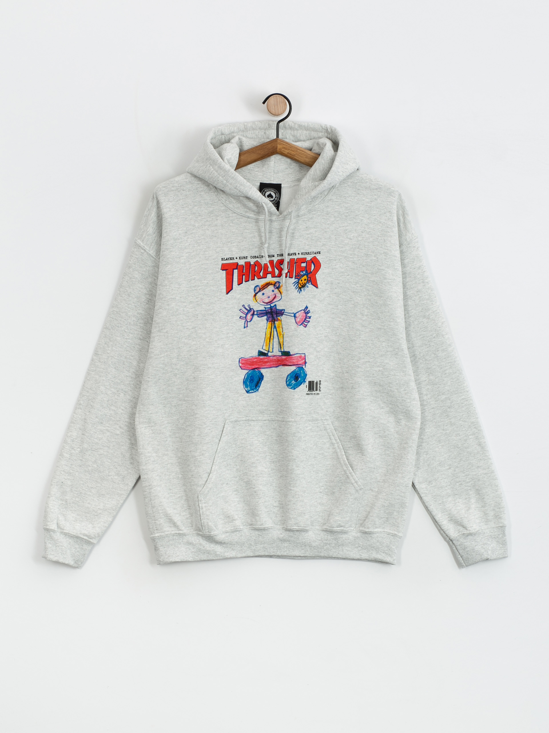 Thrasher Kid Cover HD Hoodie (ash)