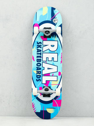Real Outrun Oval Skateboard (blue/multi)