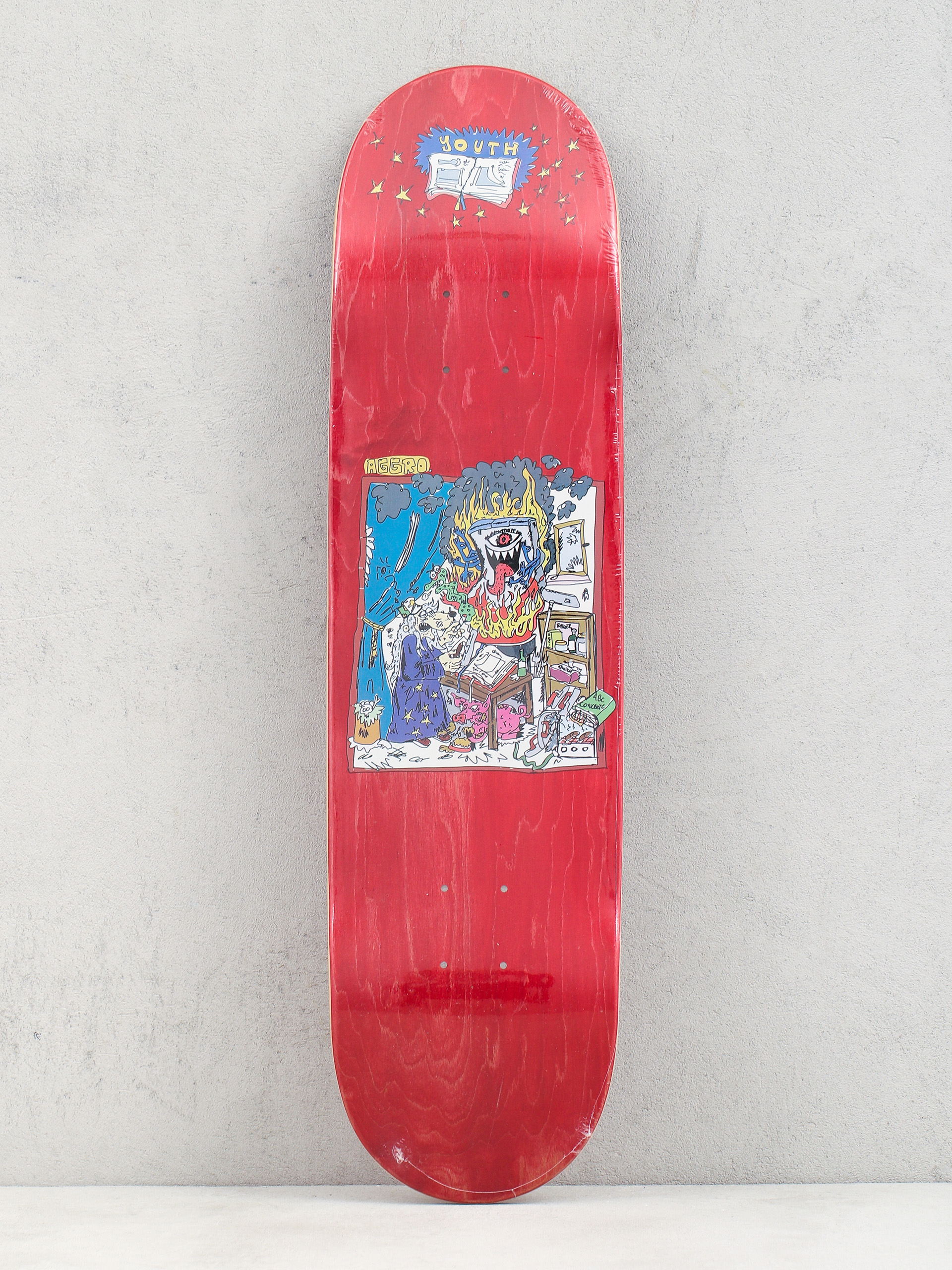 Youth Skateboards Wizard Deck (red)