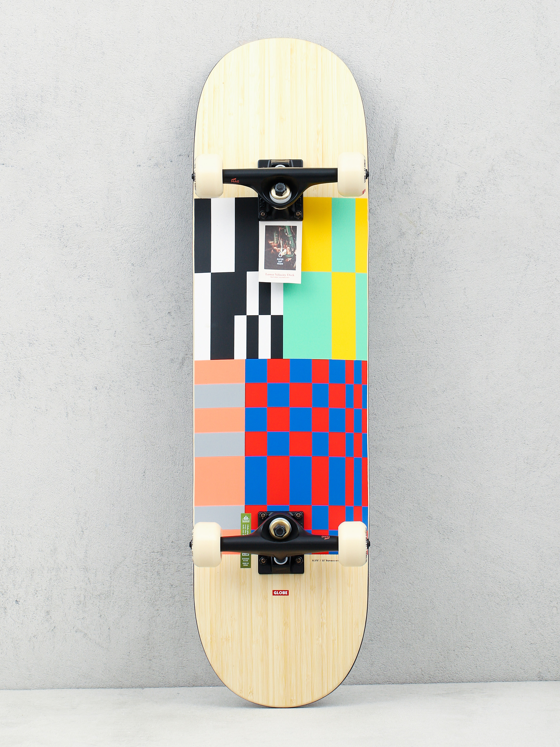 Globe G3 Check Please Skateboard - multicolor (bamboo/turbo)