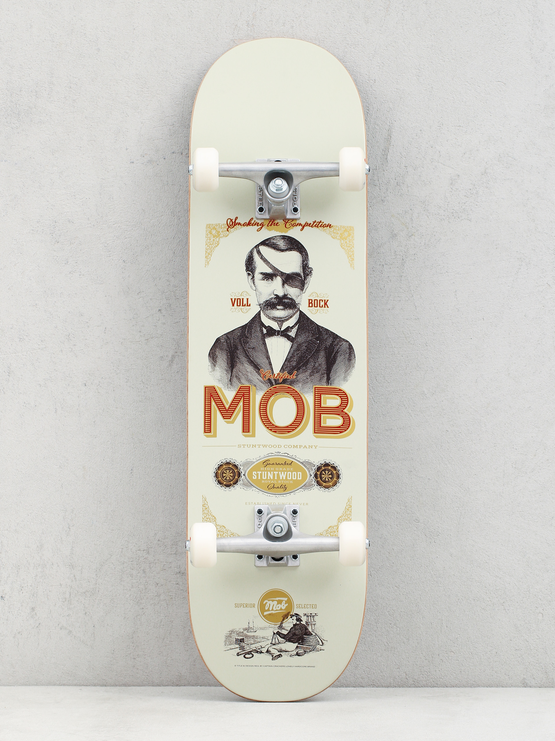 Mob Skateboards Smoking Skateboard (beige)
