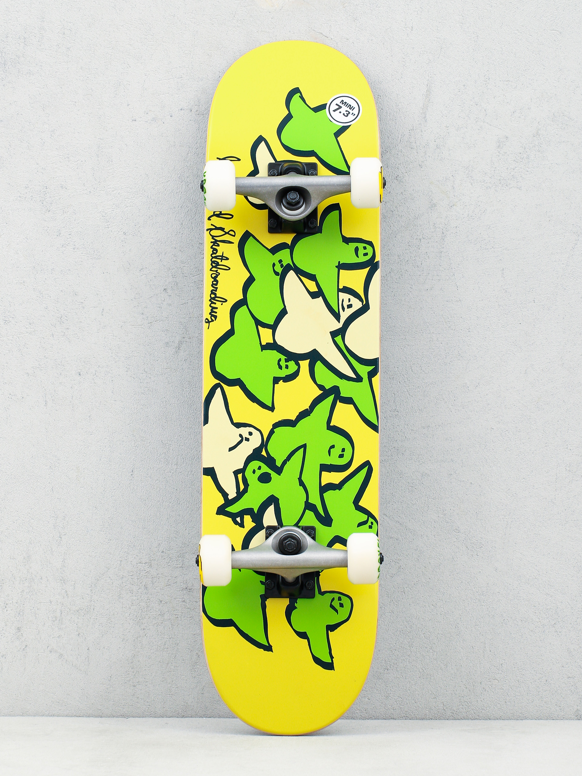 Krooked Birds Skateboard (yellow)