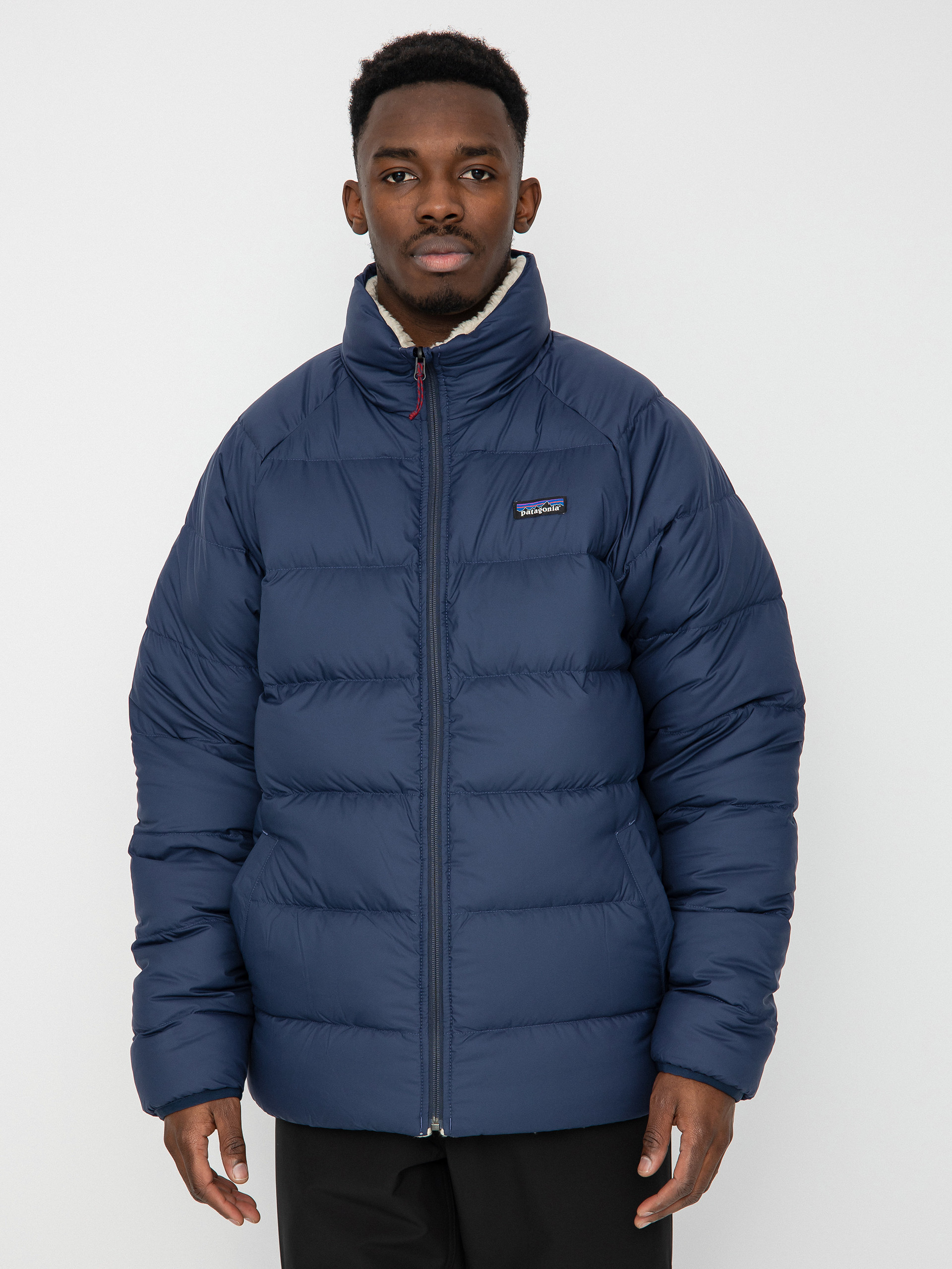 Patagonia Reversible Silent Down Jacket navy blue (new navy)