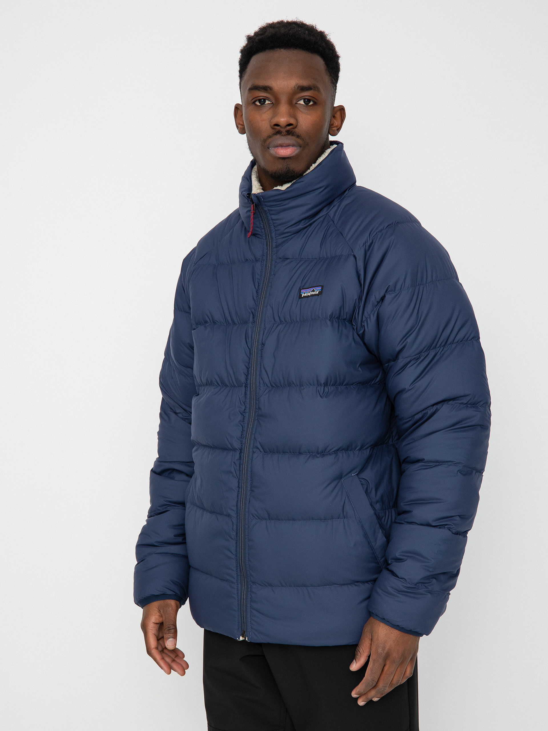 Patagonia Reversible Silent Down Jacket (new navy)