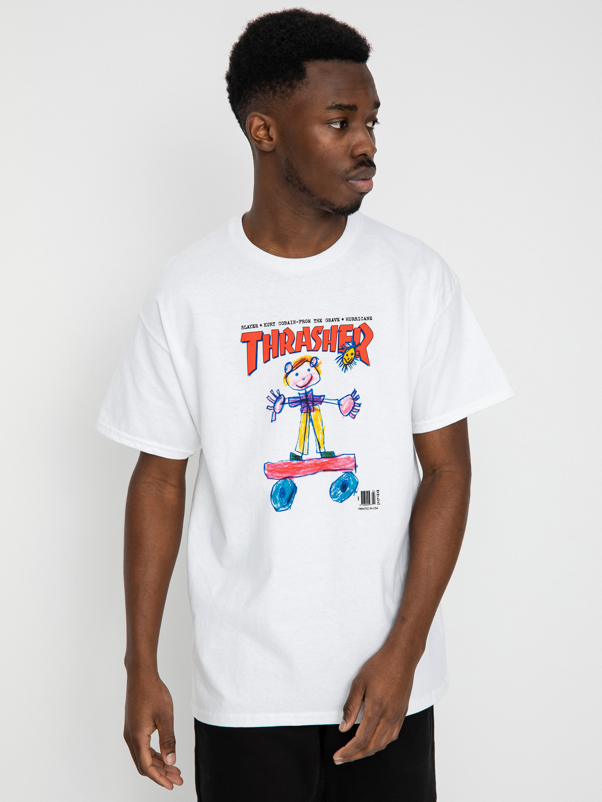 Thrasher Kid Cover T-shirt (white)