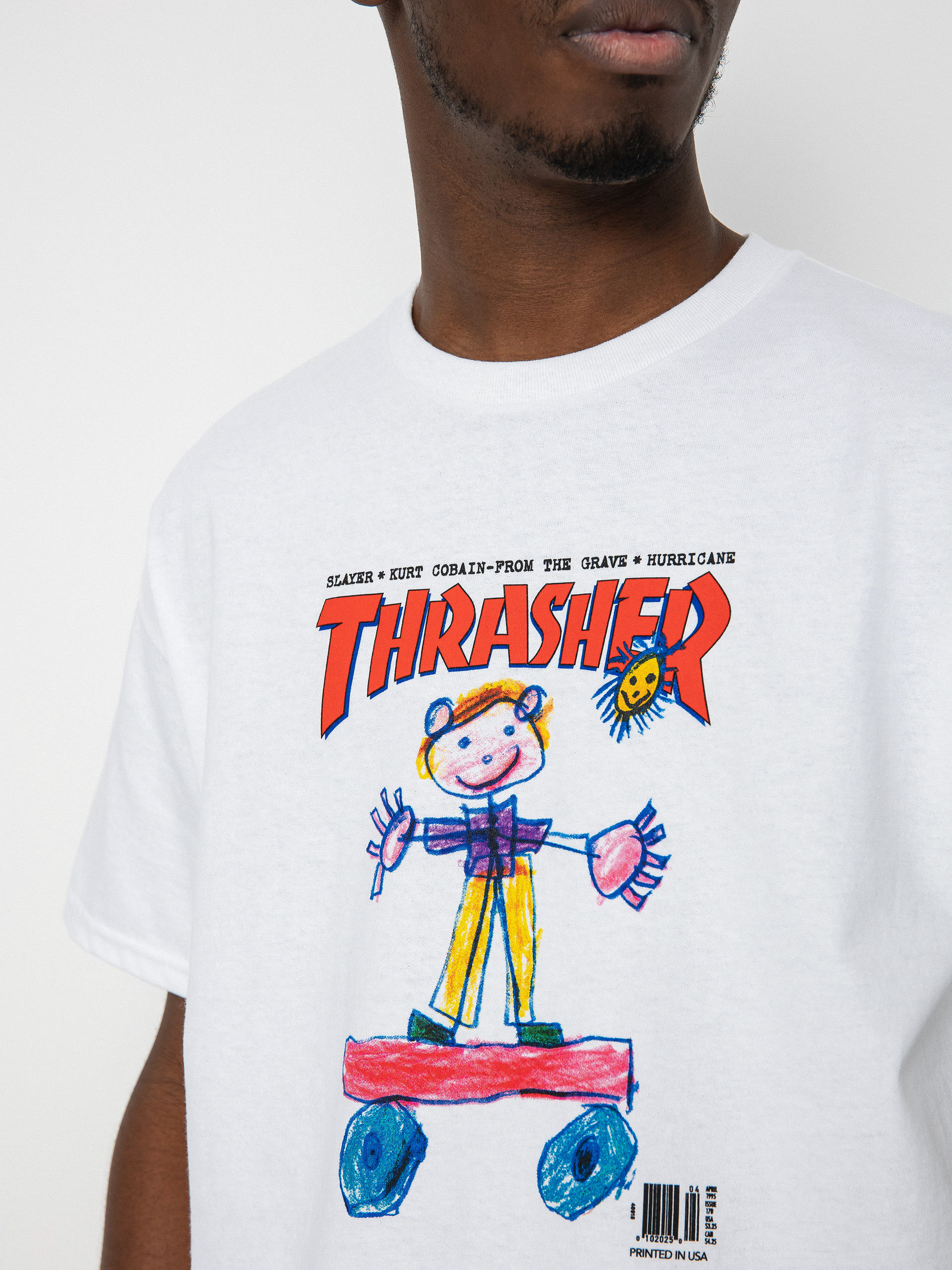 Thrasher Kid Cover T-shirt (white)