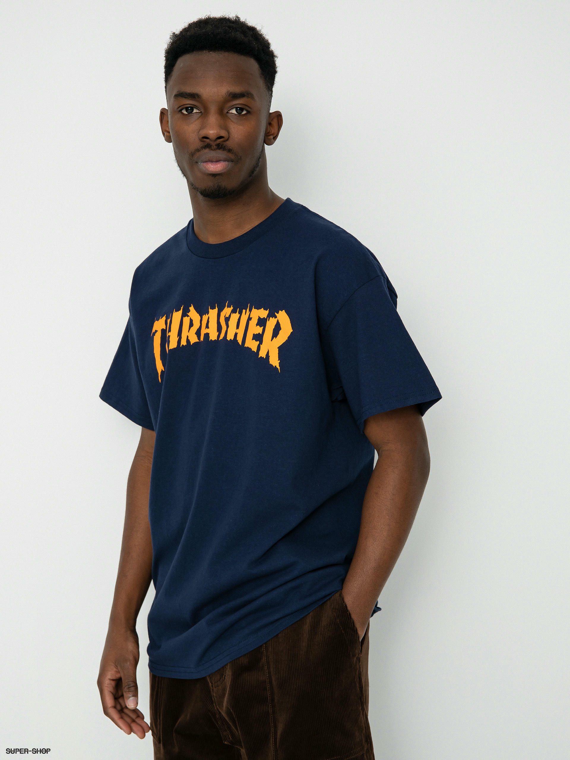 Thrasher Burn It Down T-shirt (navy)