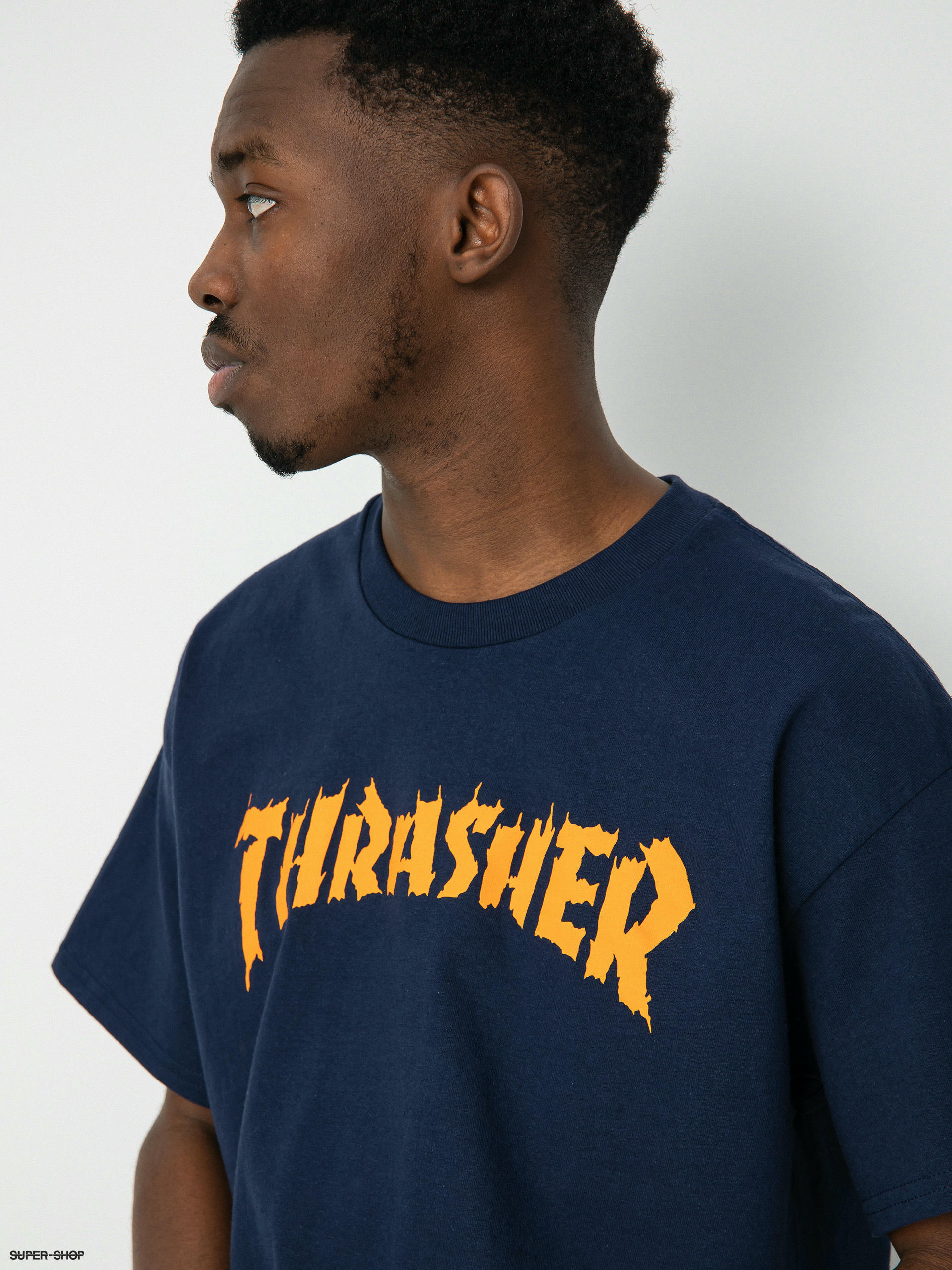 Thrasher Burn It Down T-shirt (navy)