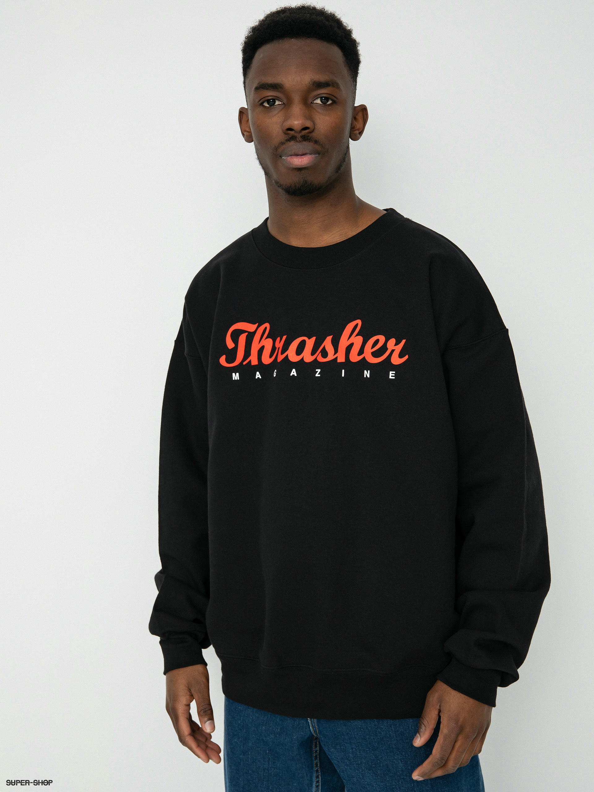 Black thrasher cheap sweatshirt