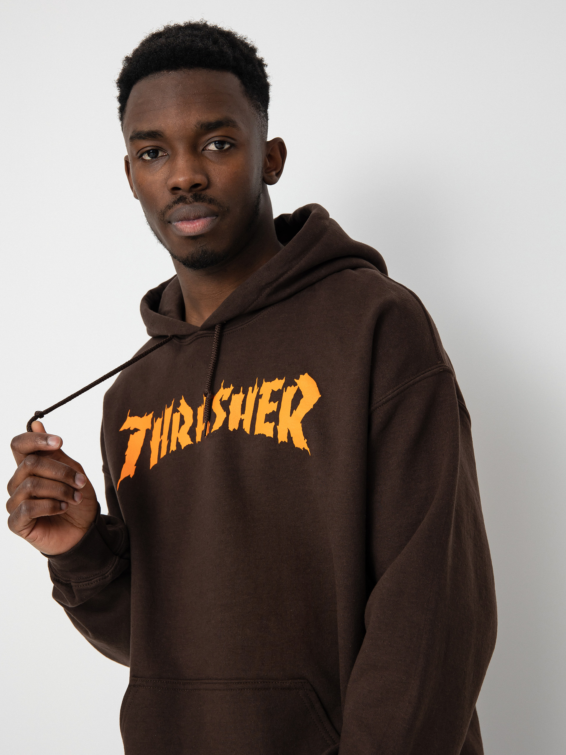 Thrasher Burn It Down HD Hoodie (dark chocolate)