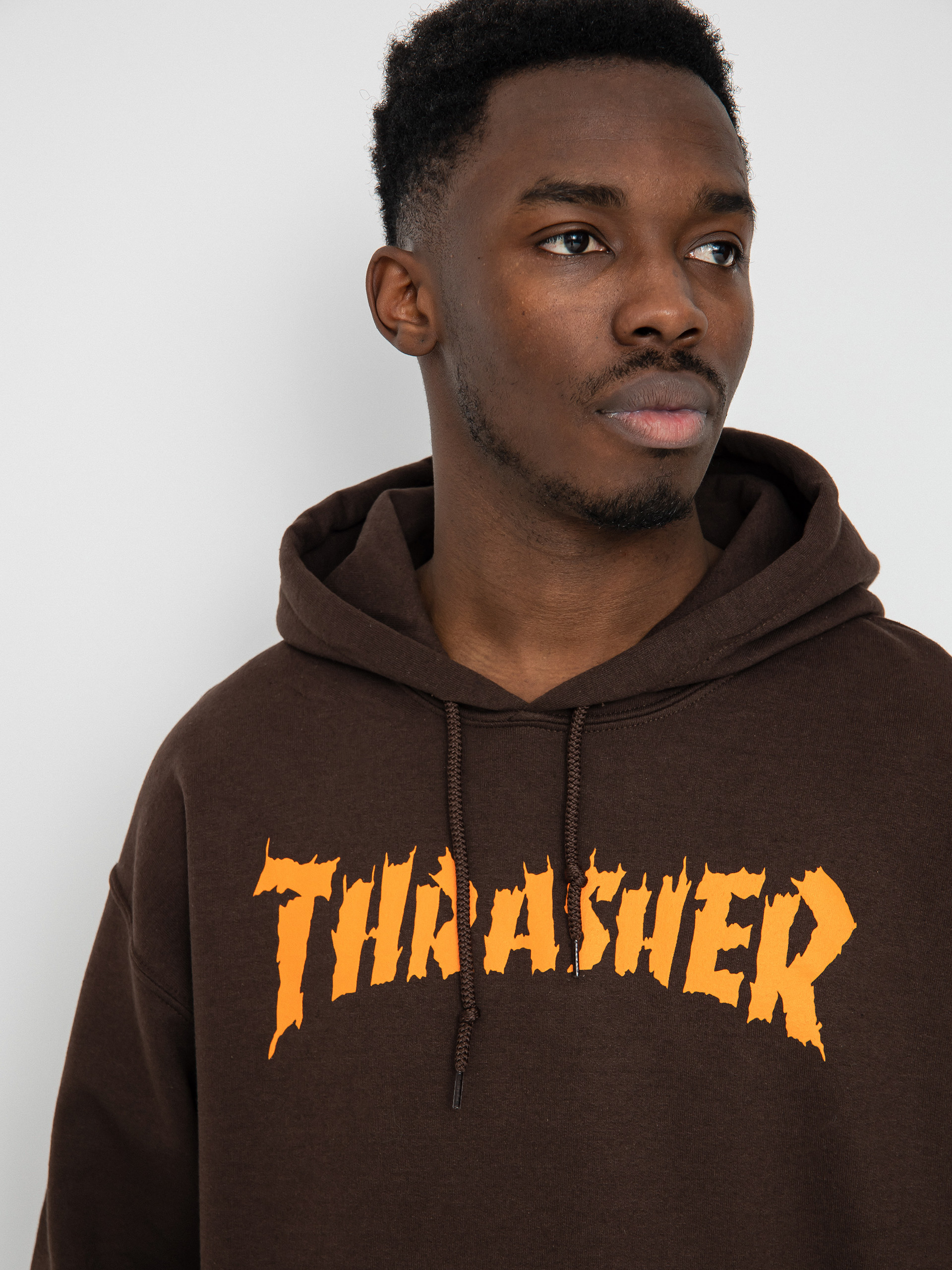 Thrasher Burn It Down HD Hoodie (dark chocolate)