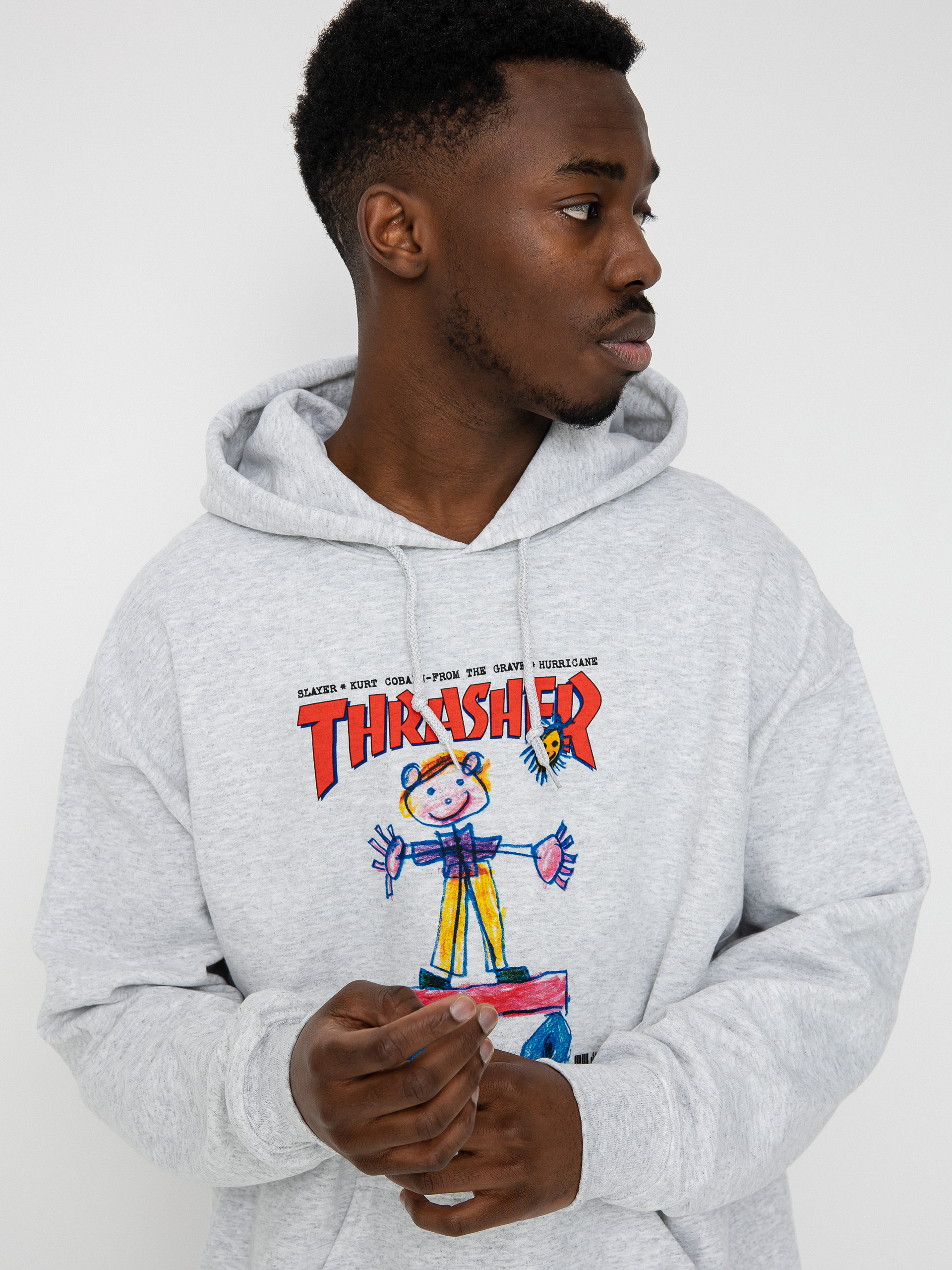 Thrasher Kid Cover HD Hoodie (ash)