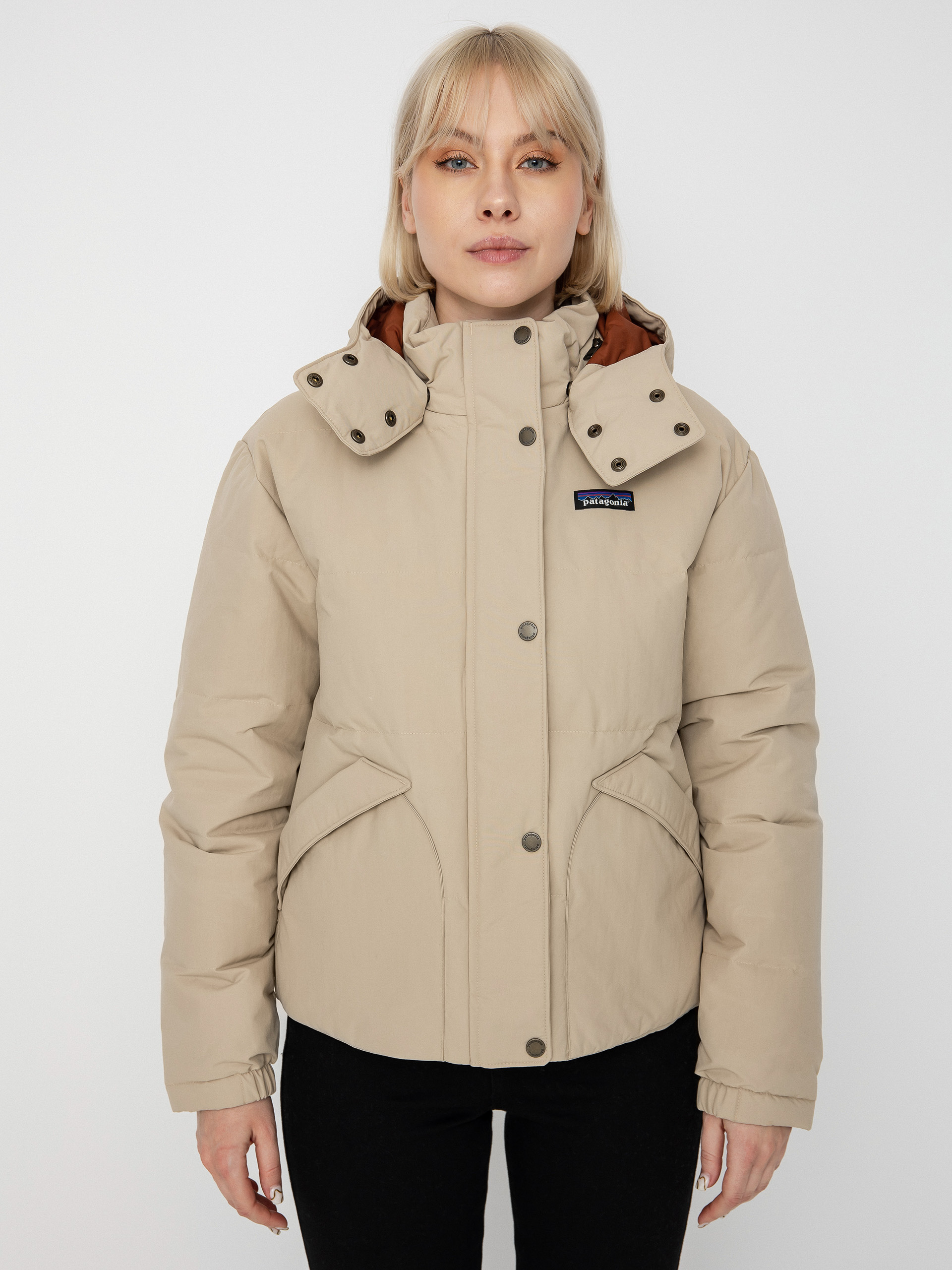 Patagonia Downdrift Jacket Wmn - beige (oar tan) Patagonia beige down jacket, size S main image 0