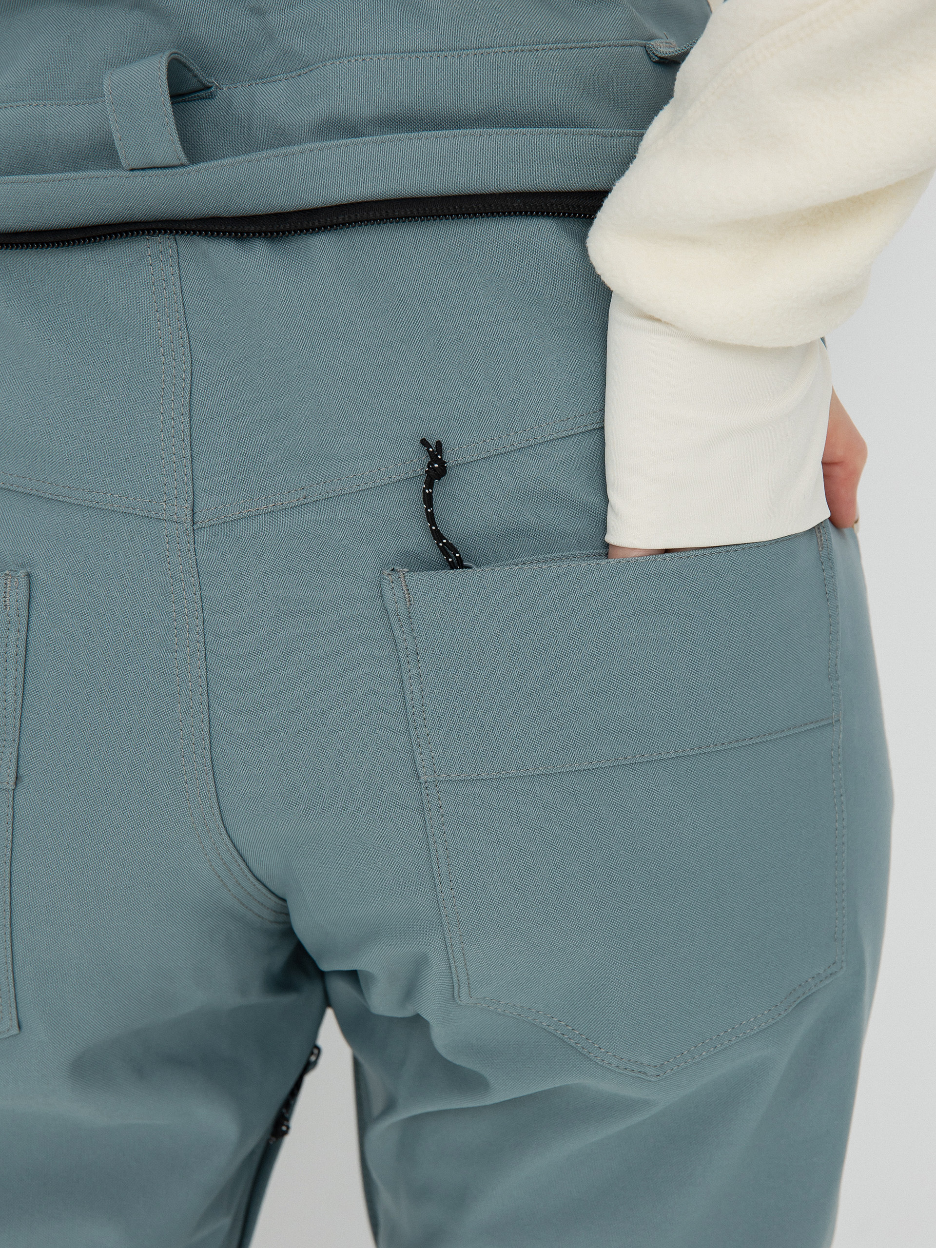 Womens Volcom Swift Bib Overall Snowboard pants (green ash)