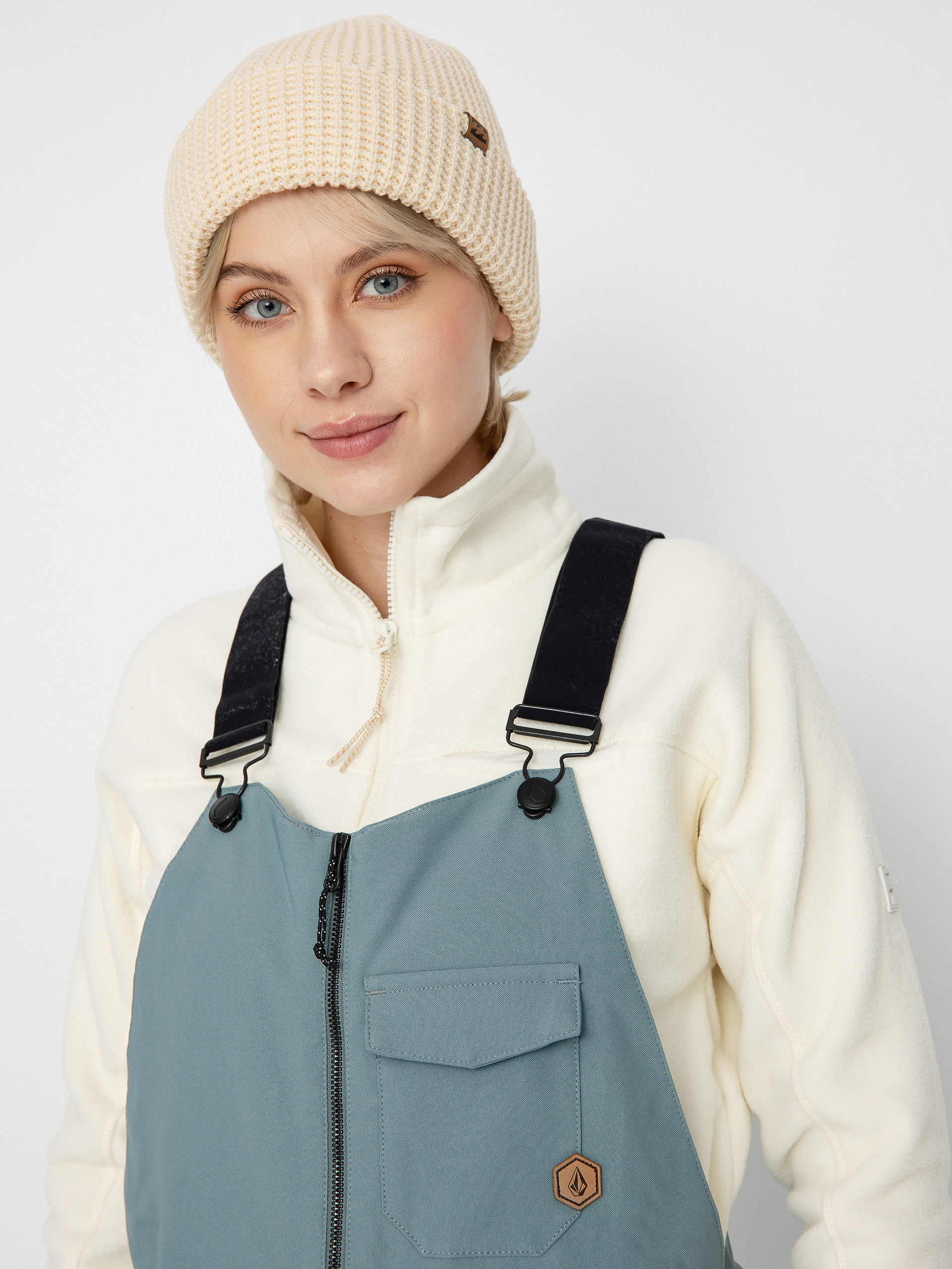 Womens Volcom Swift Bib Overall Snowboard pants (green ash)