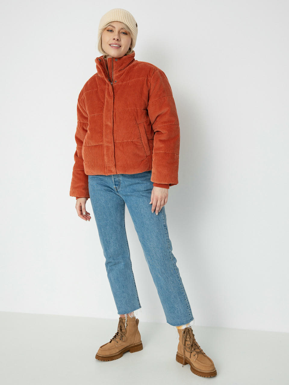 RVCA Eezeh Puffer Jacket Wmn (cinnamon)