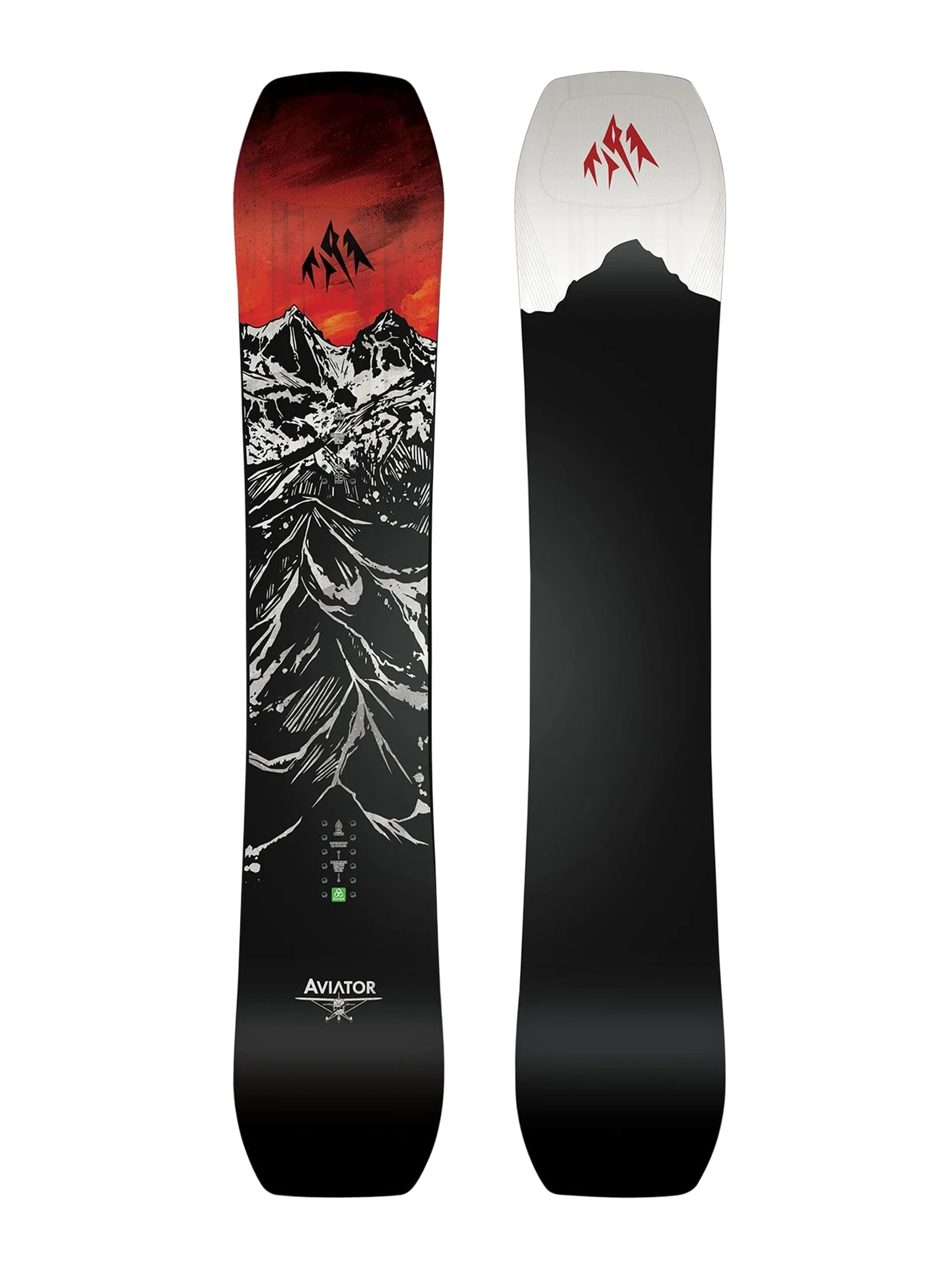 Jones Snowboards Aviator 2.0 Snowboard - black, multicolor (white